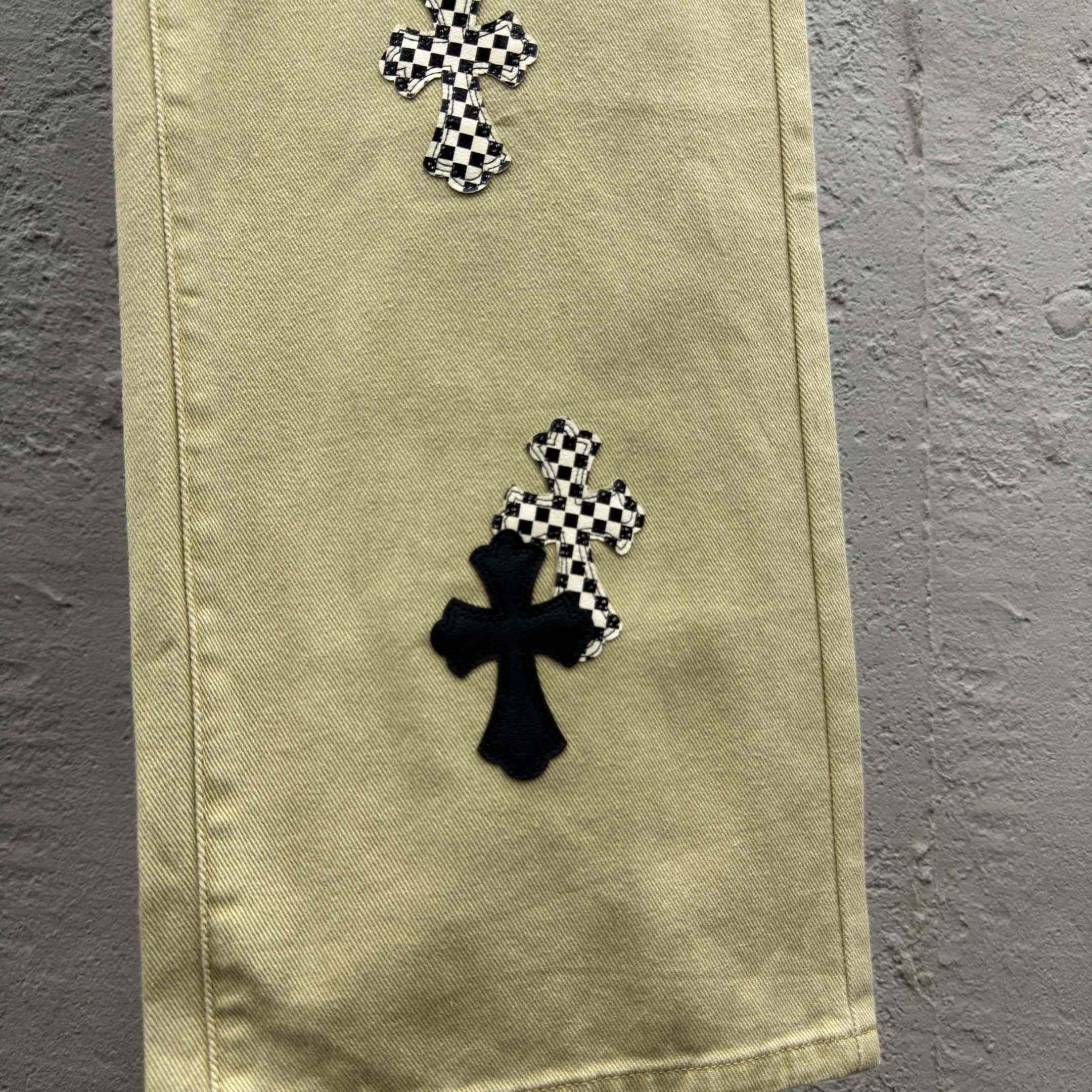 Chrome Hearts Cross Patch Chino Pants - DesignerGu