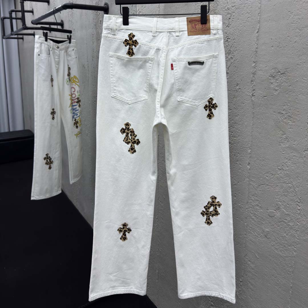 Chrome Hearts Leo Cross Jeans - DesignerGu
