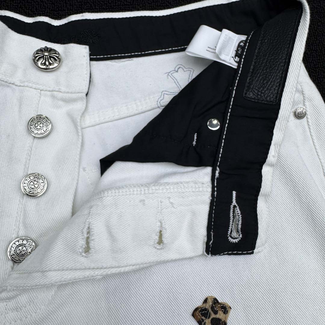 Chrome Hearts Leo Cross Jeans - DesignerGu
