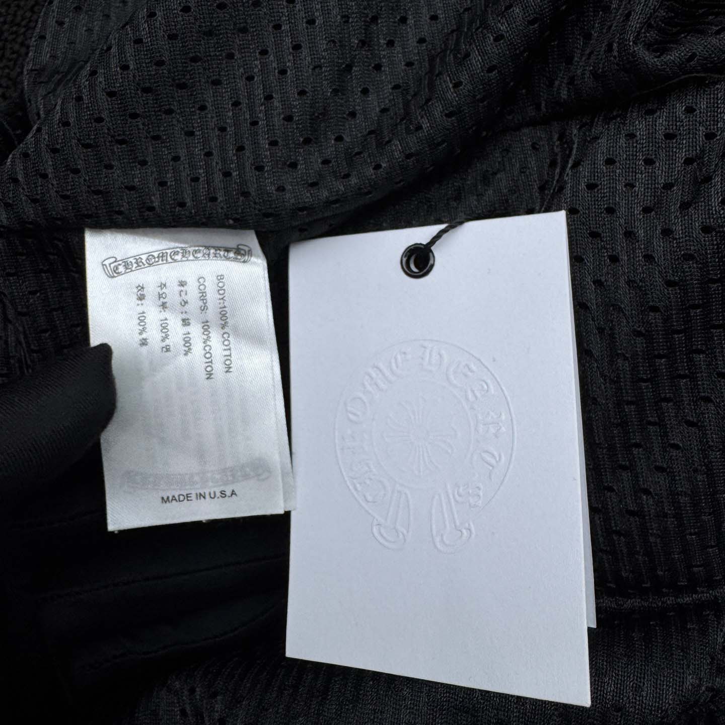 Chrome Hearts Sports Mesh Varsity Shorts Black - DesignerGu
