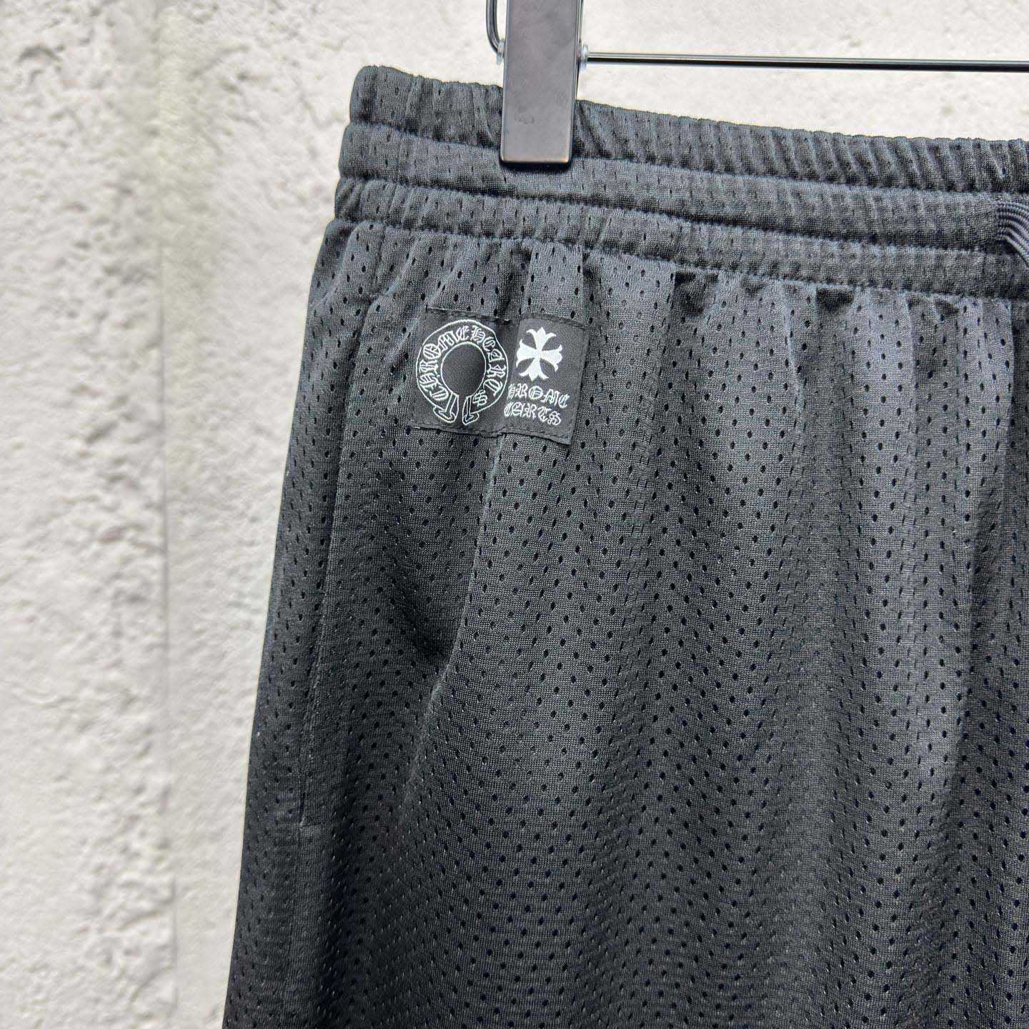 Chrome Hearts Sports Mesh Varsity Shorts Black - DesignerGu