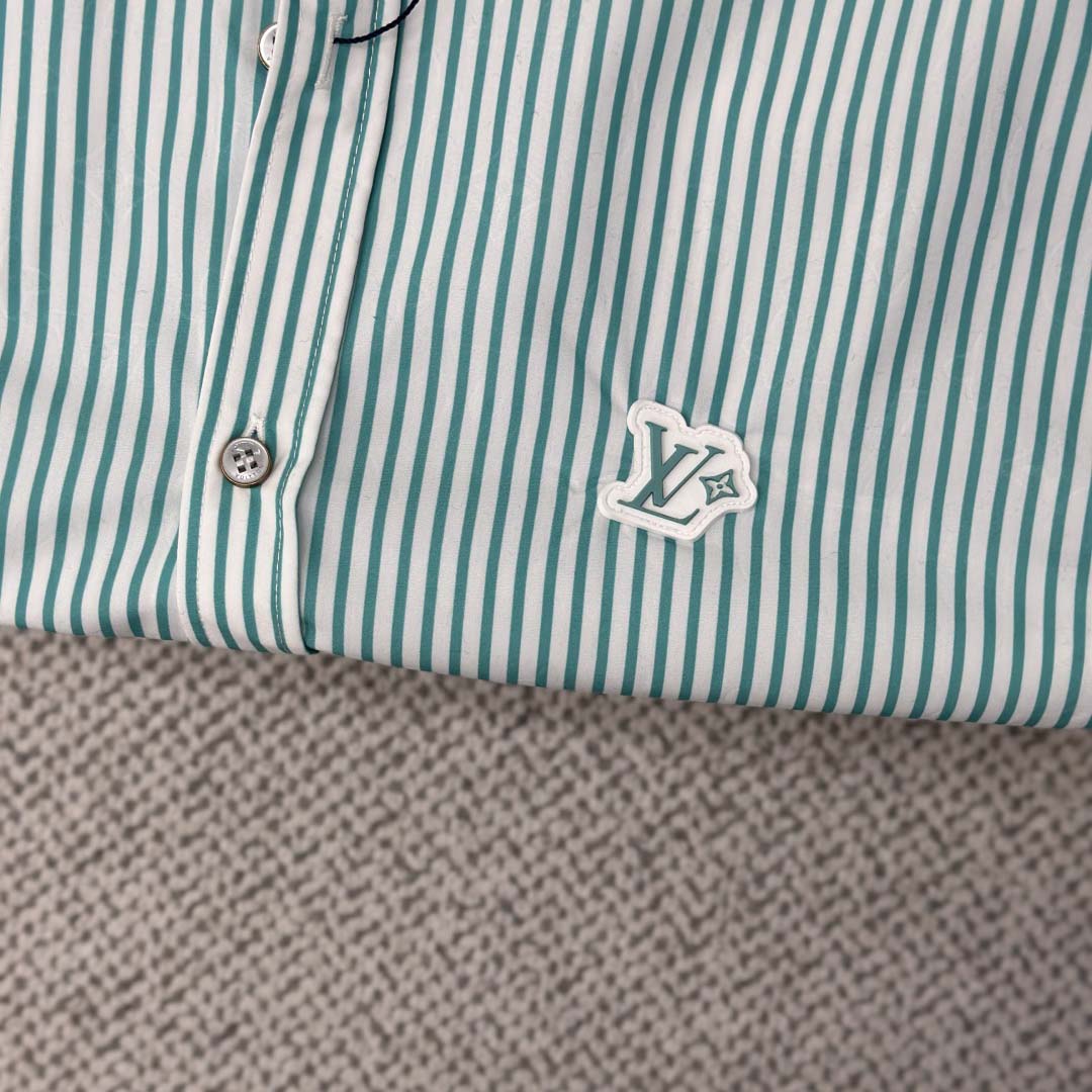 Louis Vuitton Monogram Striped Shirt   1AHVXI - DesignerGu