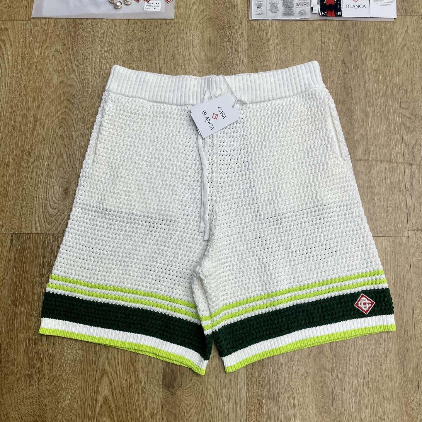 Casablanca Wavy Knit Cotton Shorts     Z6010 - DesignerGu