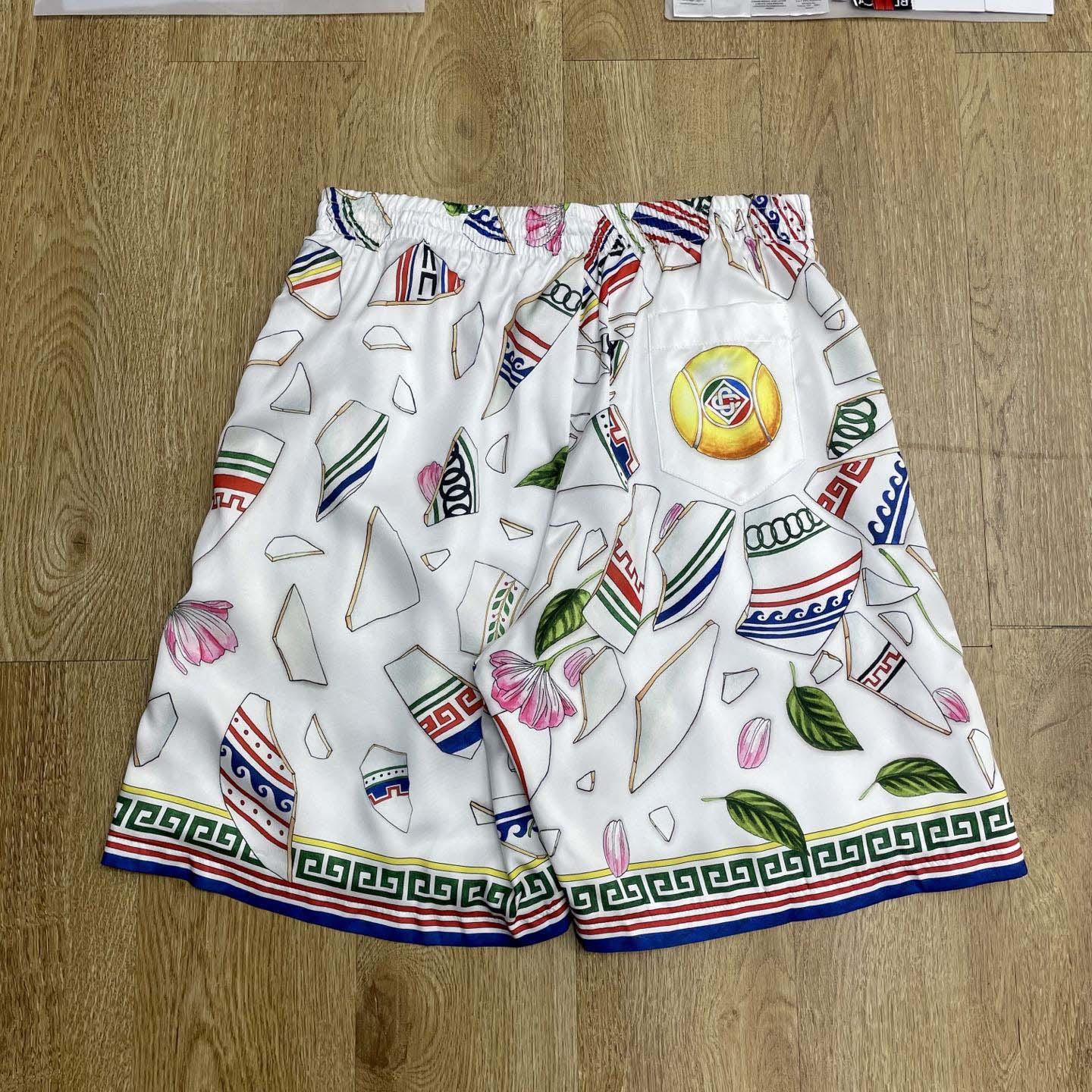 Casablanca Drawstring Shorts   CA3532 - 