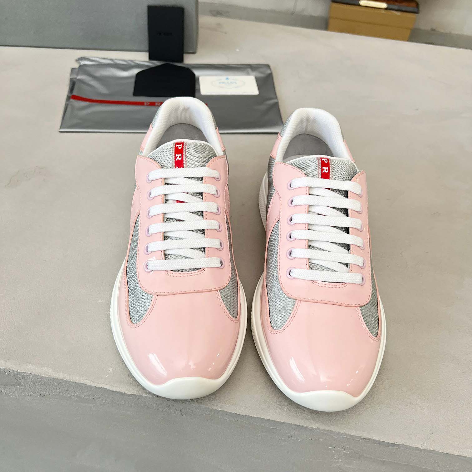 Prada America's Cup Biker Fabric Sneakers - DesignerGu