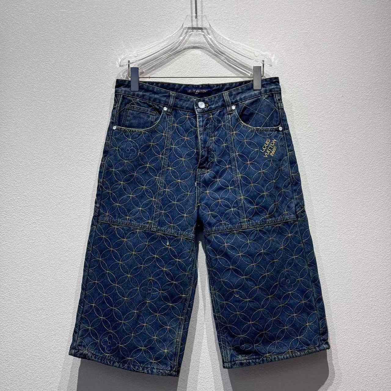Louis Vuitton Embroidered Workwear Shorts   1AILVC - DesignerGu