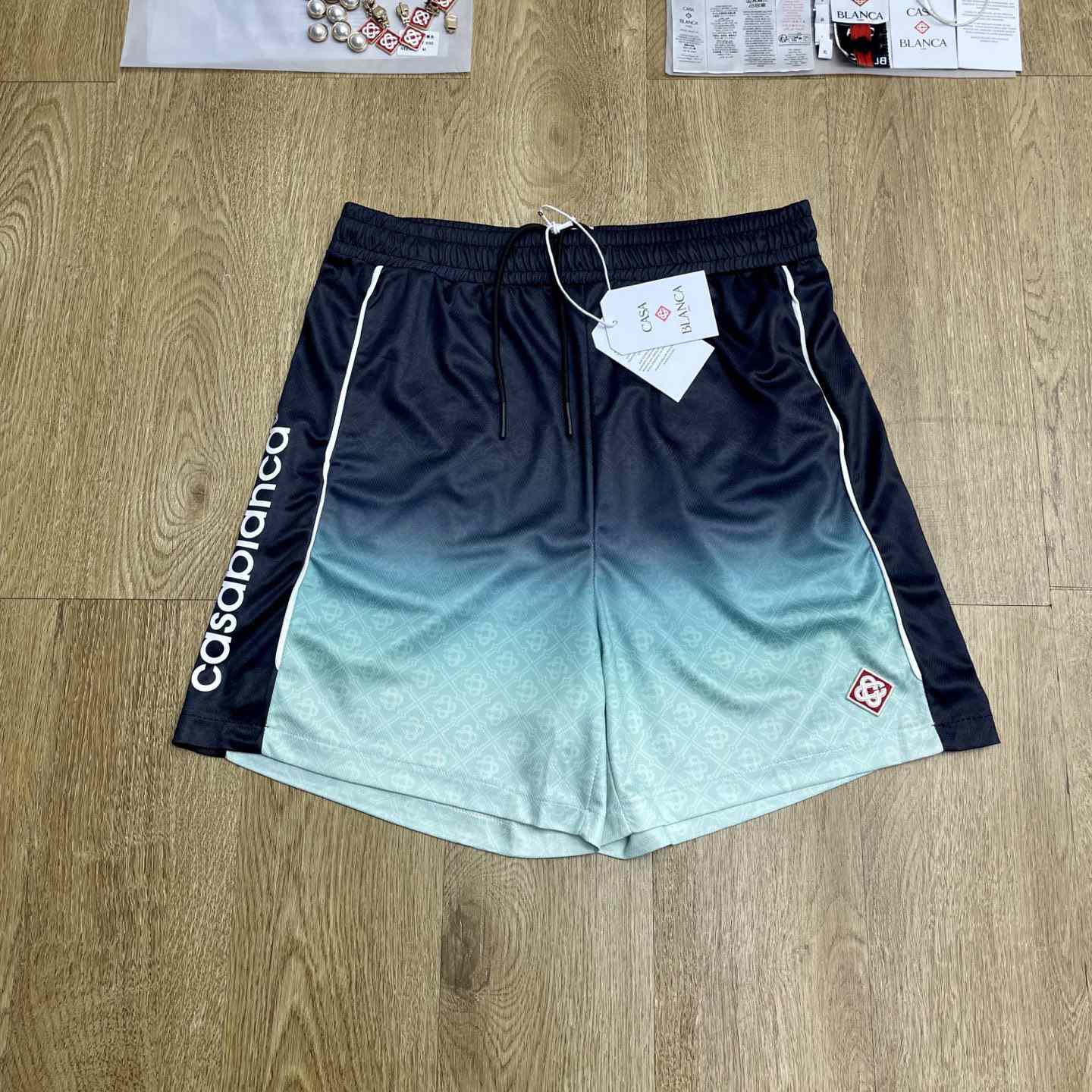 Casablanca Gradient Panelled Shorts   C1065 - DesignerGu