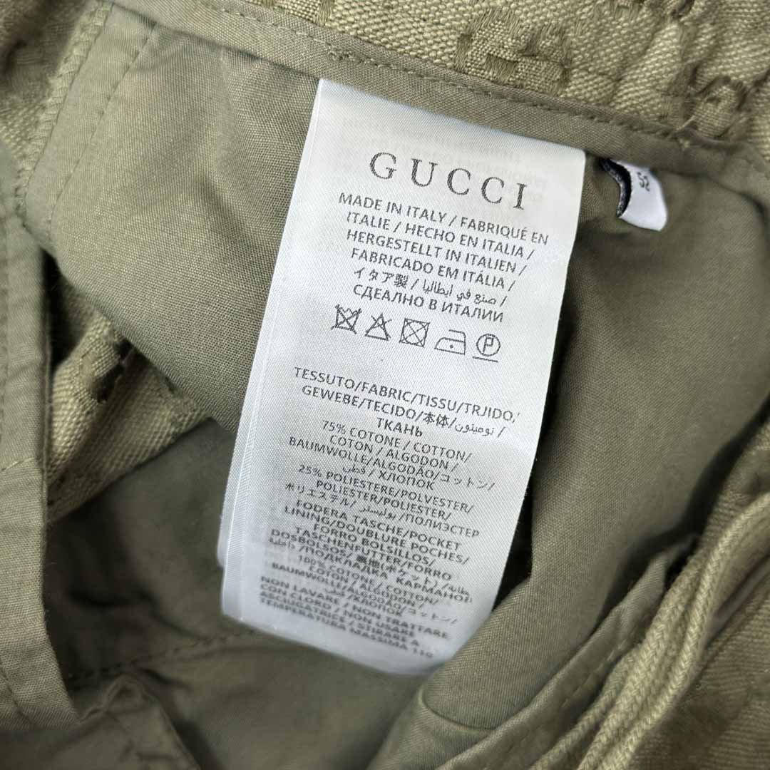Gucci Black Cotton Pants - DesignerGu