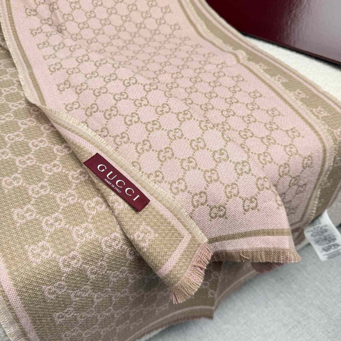 Gucci GG Wool Scarf - DesignerGu