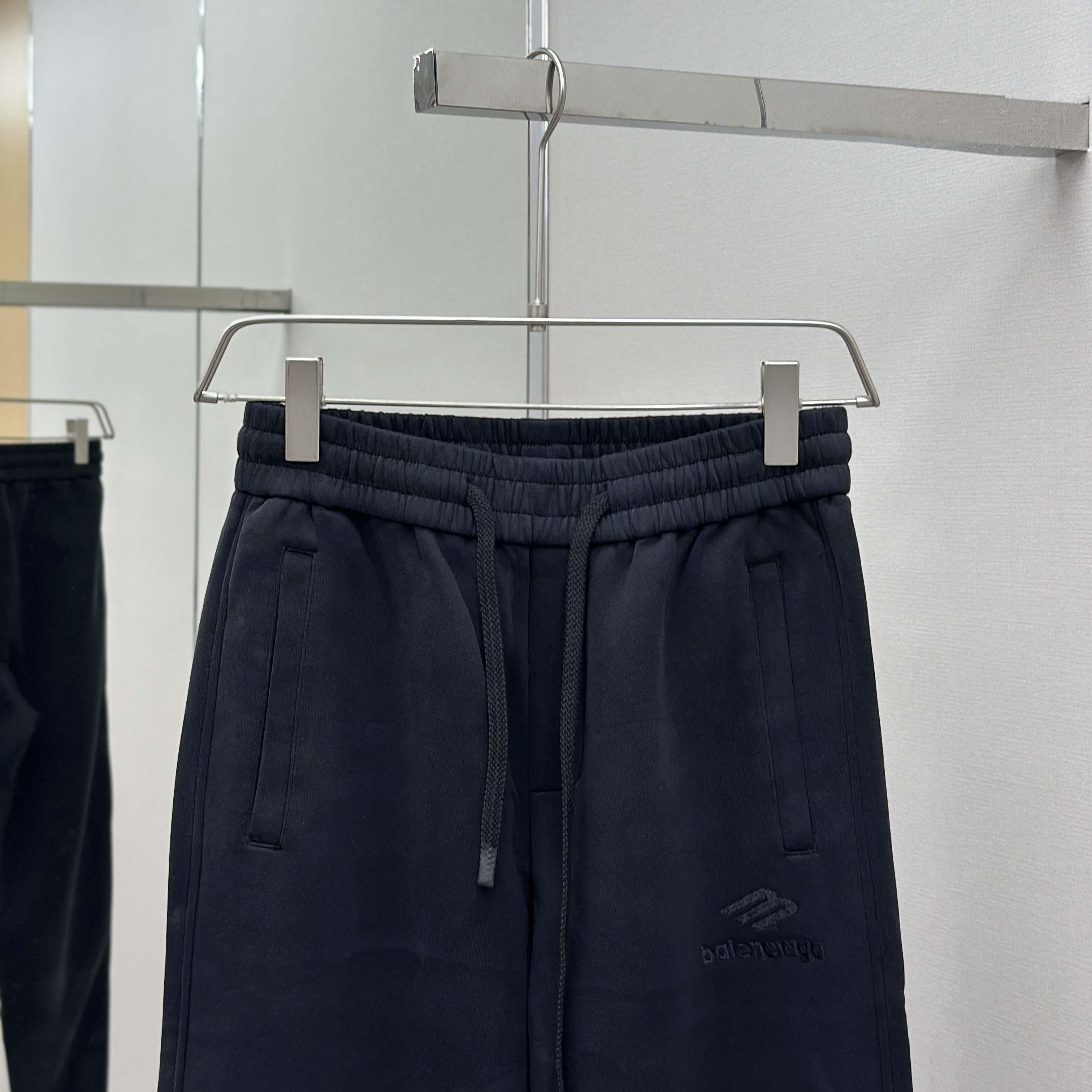 Balenciaga Black Cotton Pants - DesignerGu