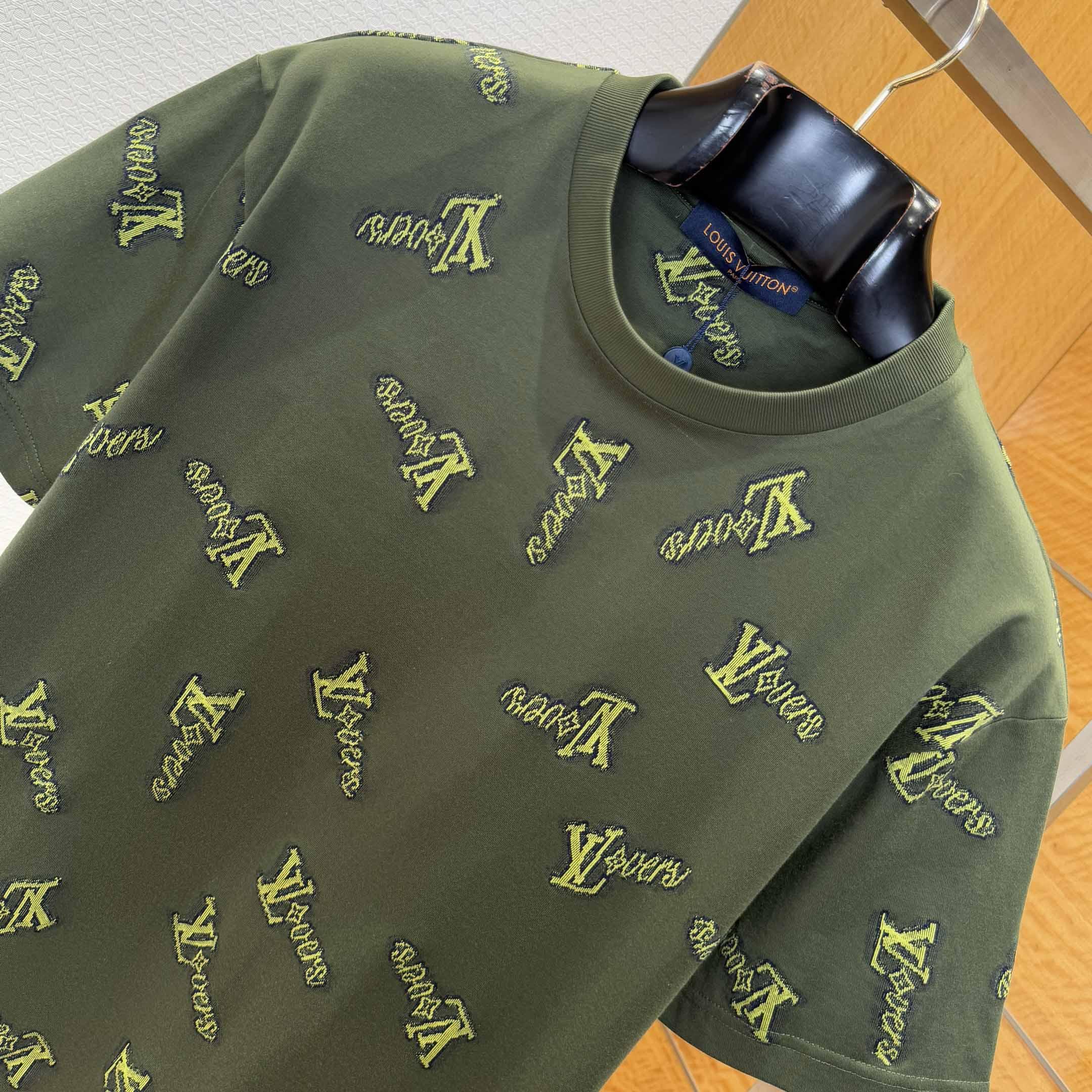 Louis Vuitton Jacquard Cotton T-Shirt   1AGJYS - DesignerGu