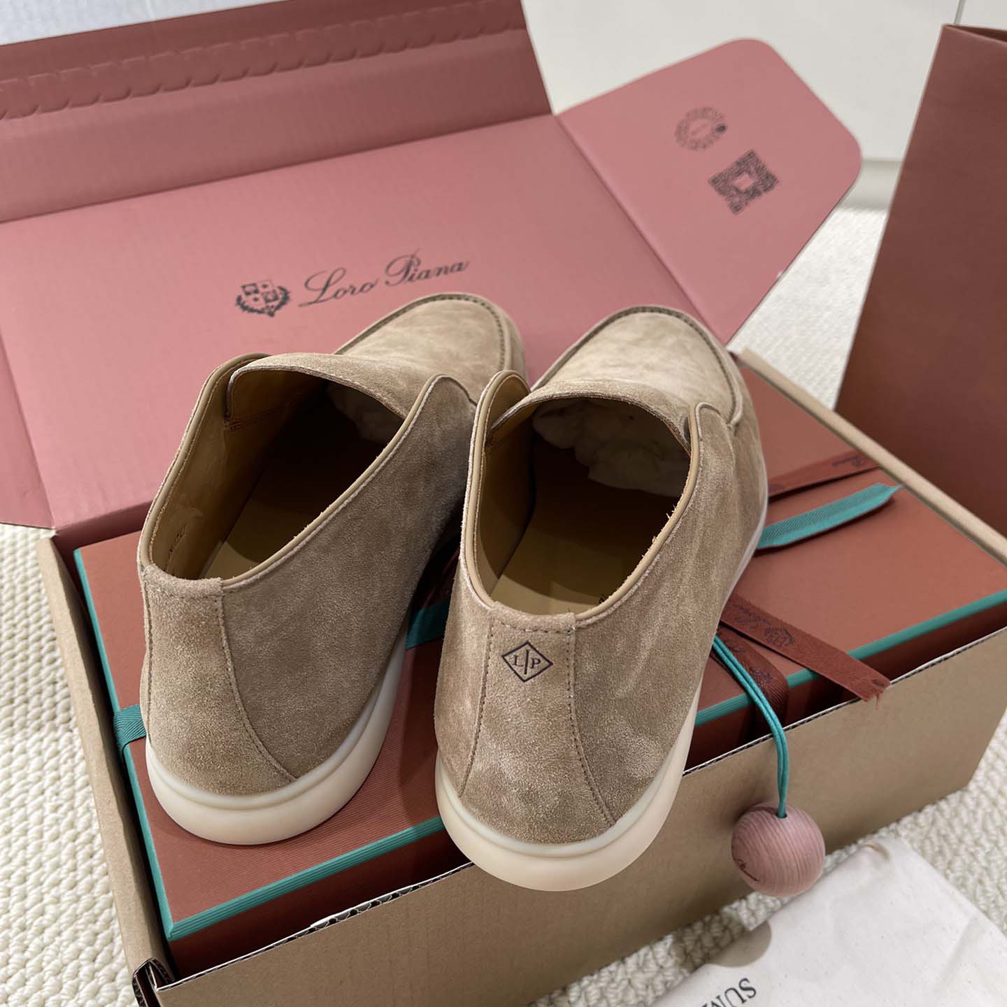 Loro Piana White Sole Summer Walk Loafers - DesignerGu