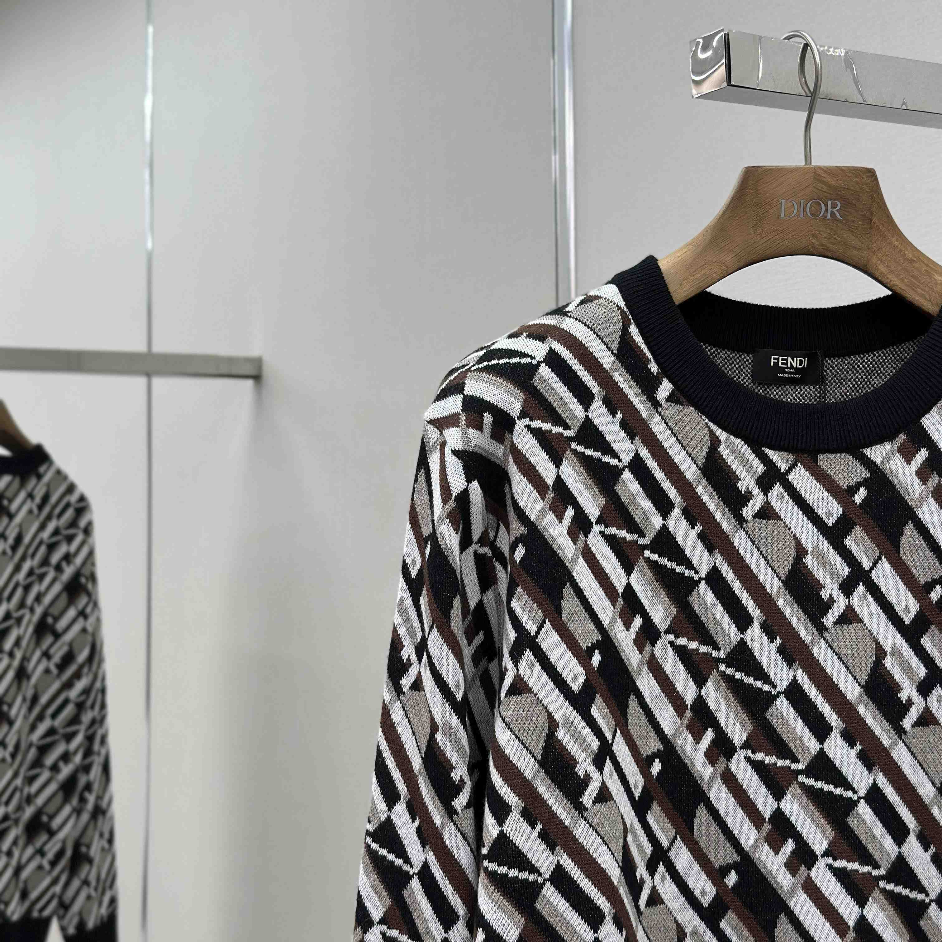 Fendi Multicolor Wool Jumper - DesignerGu