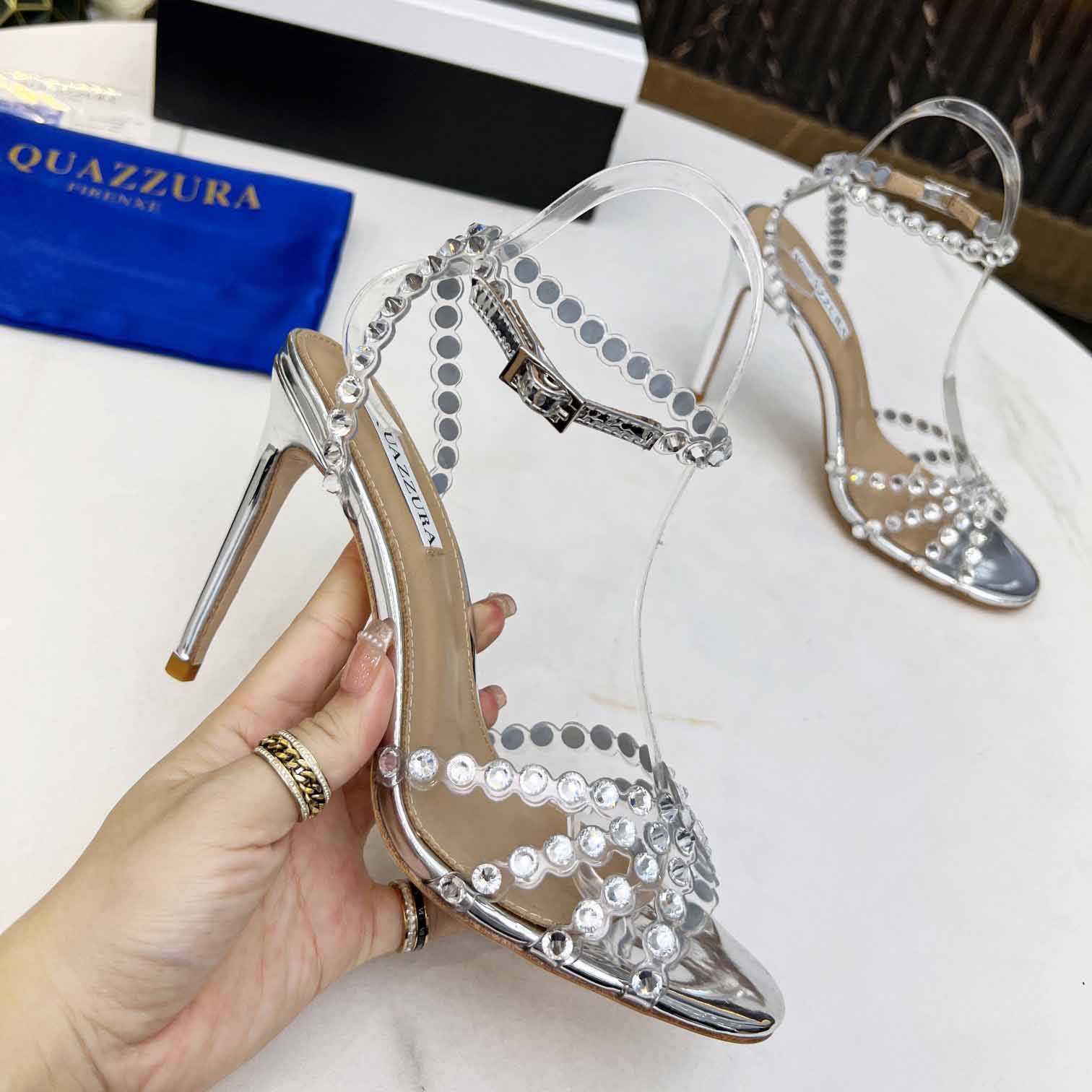 Aquazzura Tequila Plexi Sanda    - DesignerGu