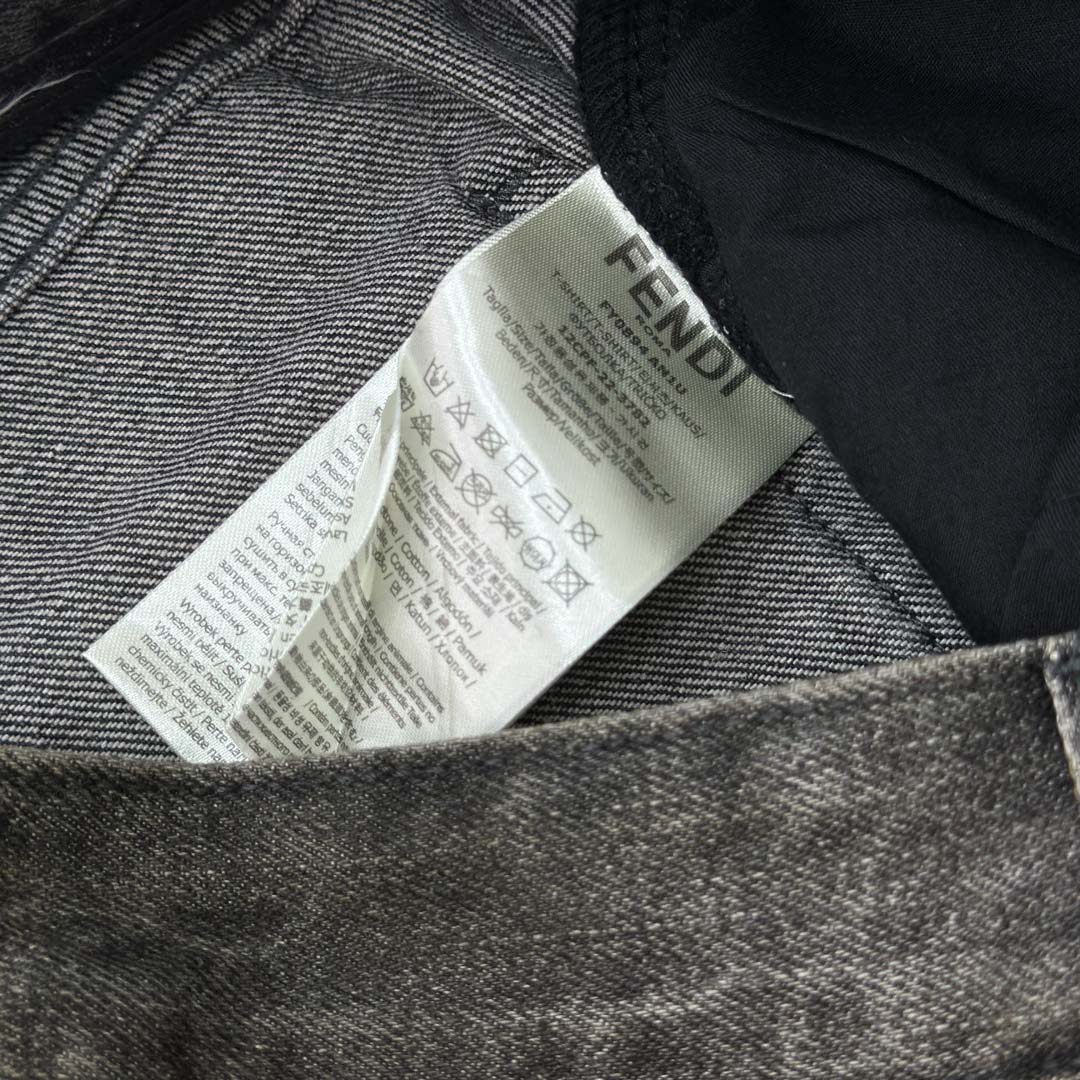 Fendi Grey Overdyed Jeans - DesignerGu