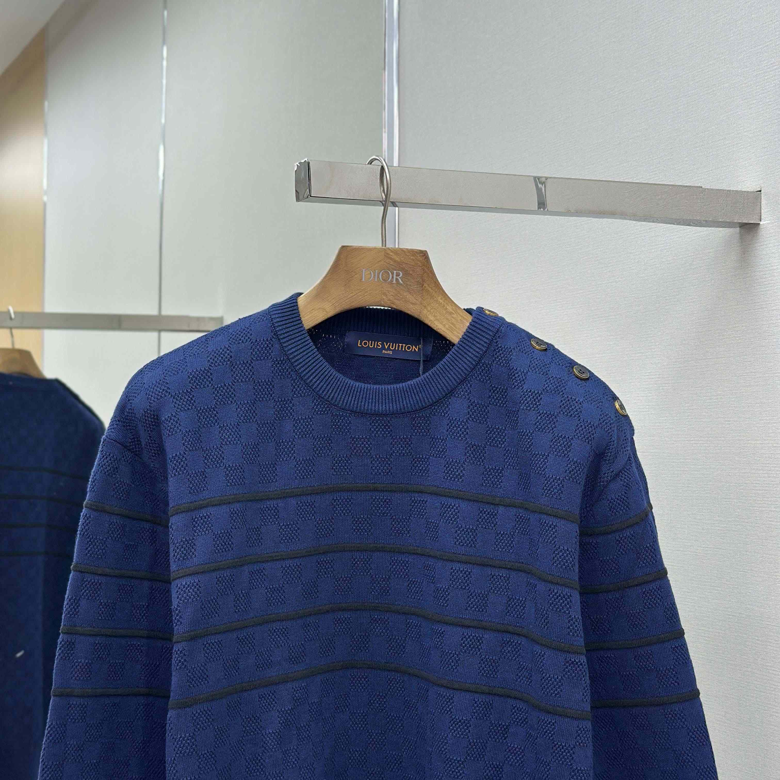 Louis Vuitton Damier Stripes Pullover - DesignerGu