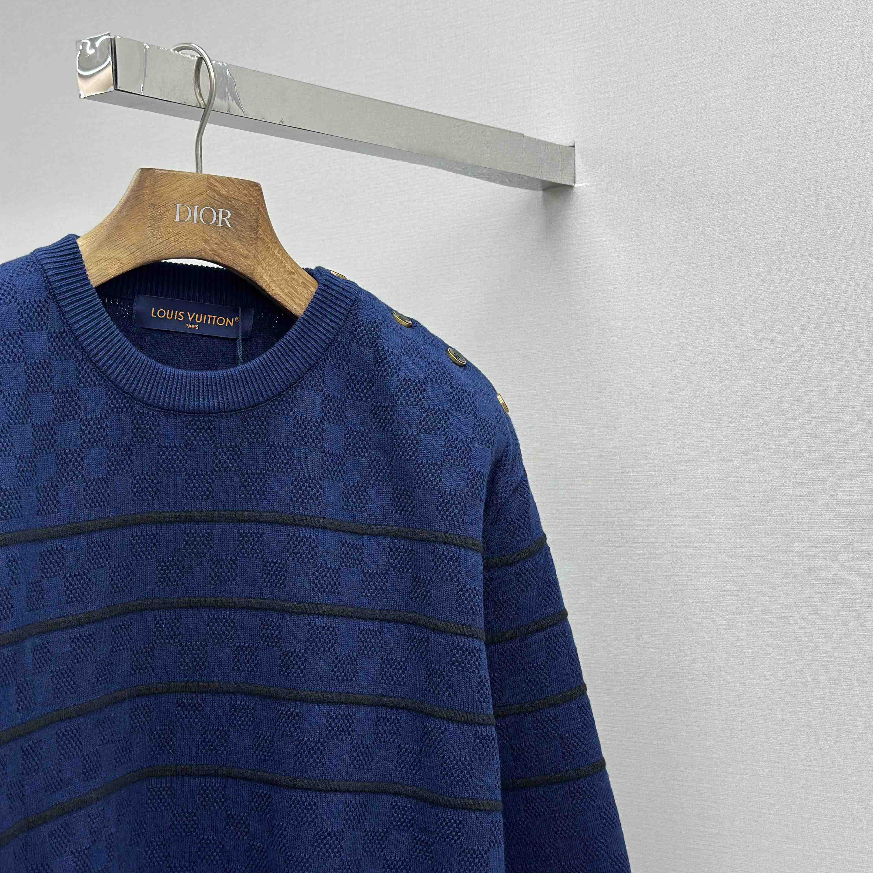 Louis Vuitton Damier Stripes Pullover - DesignerGu