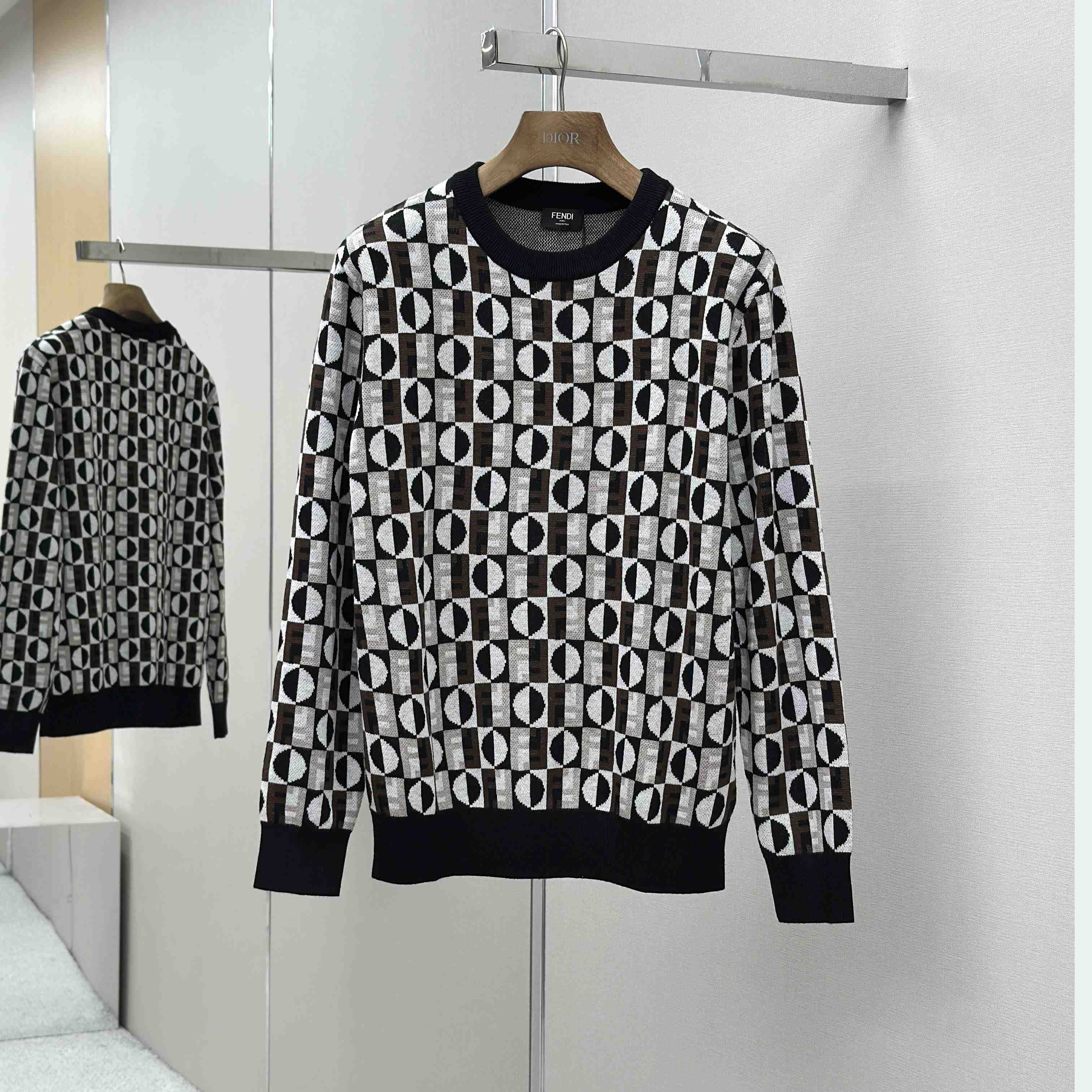 Fendi Multicolour Wool Jumper - DesignerGu