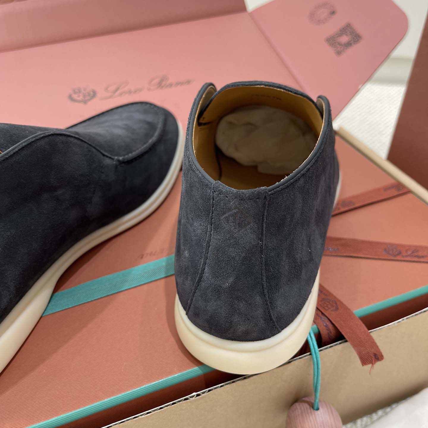 Loro Piana White Sole Summer Walk Loafers - DesignerGu