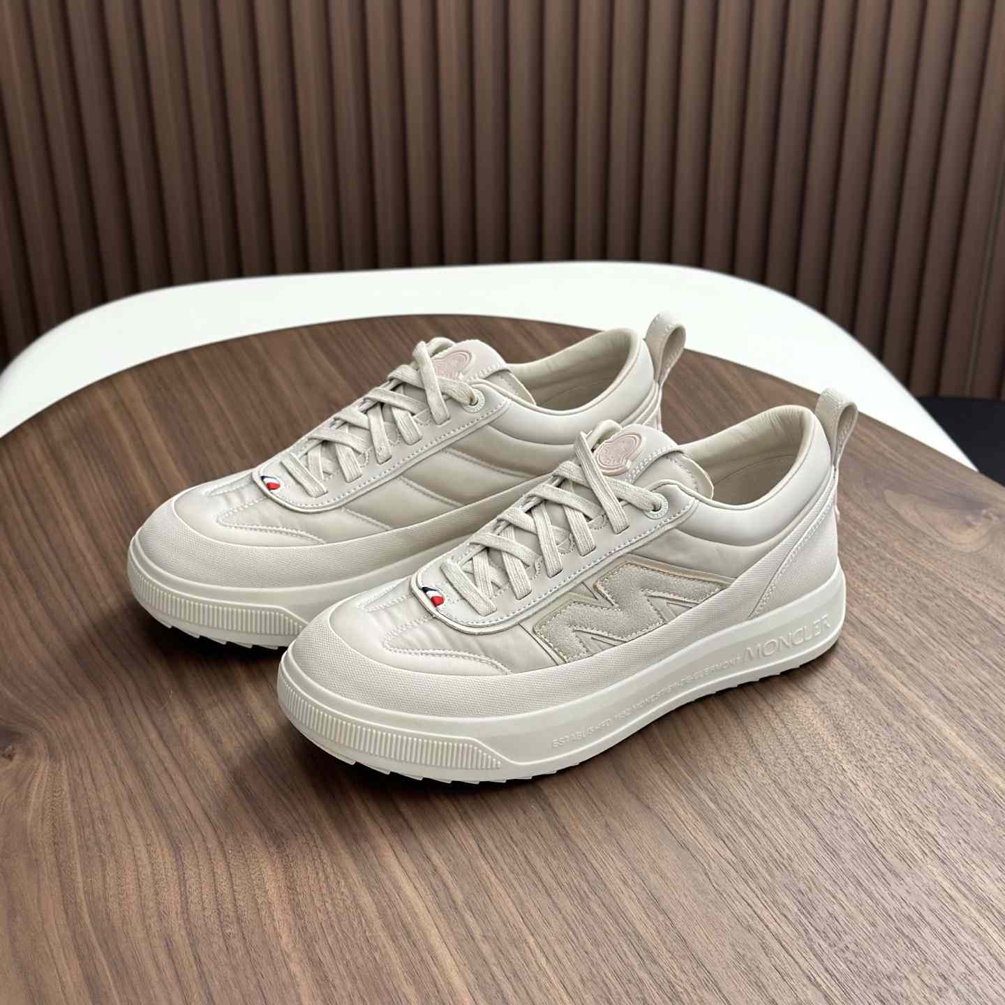 Moncler Men's White Altive Nubuck Suede Sneakers - DesignerGu