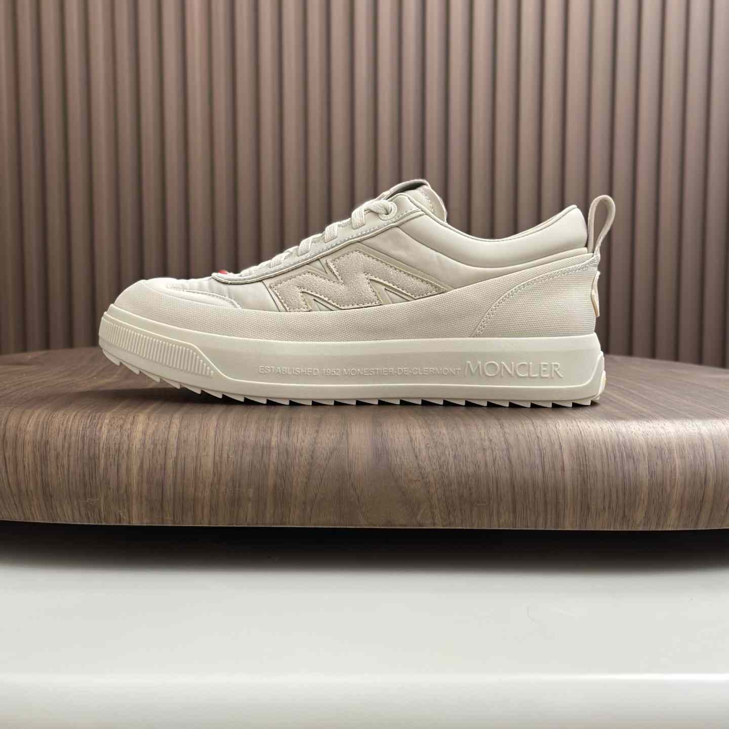 Moncler Men's White Altive Nubuck Suede Sneakers - DesignerGu