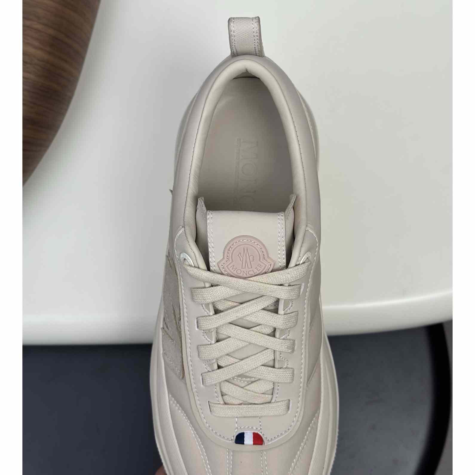 Moncler Men's White Altive Nubuck Suede Sneakers - DesignerGu