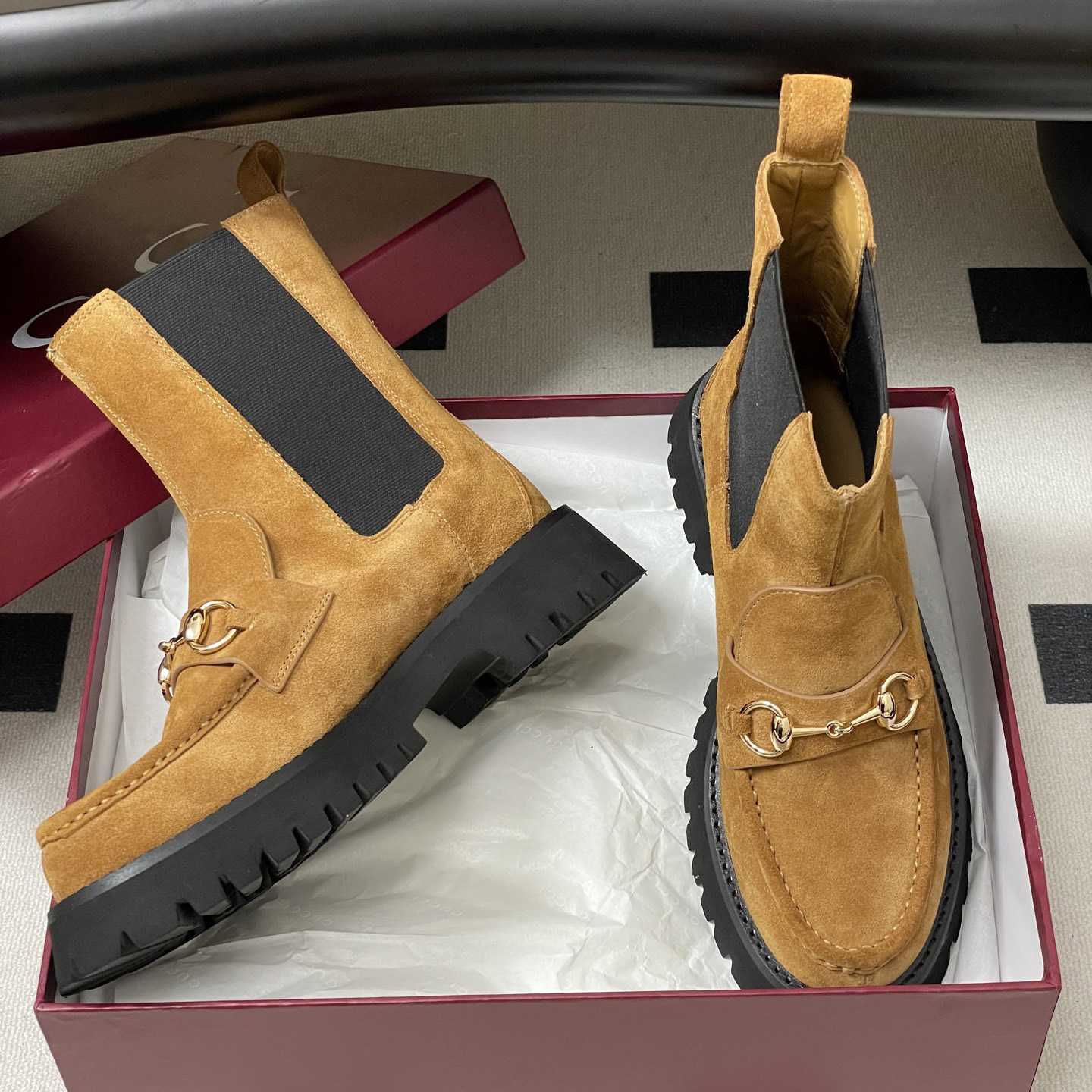 Gucci Women's Ankle Boot With Horsebit - DesignerGu