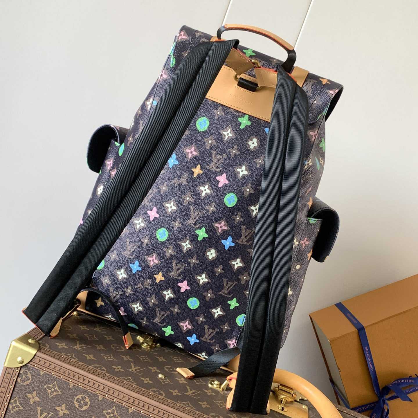  Louis Vuitton x Takashi Murakami Christopher Backpack   M25240 - DesignerGu