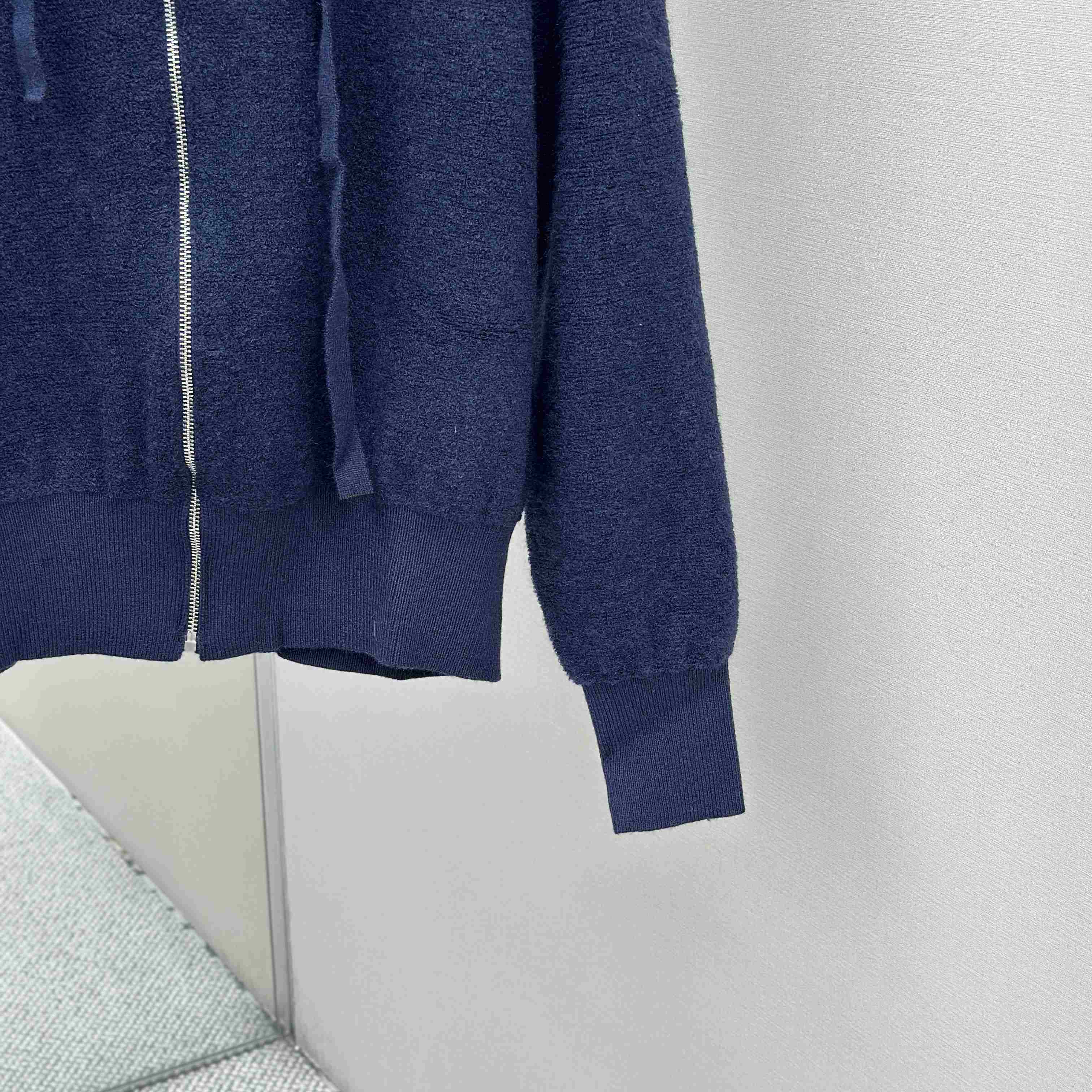 Loewe Anagram Zip-up Hoodie In Wool - DesignerGu