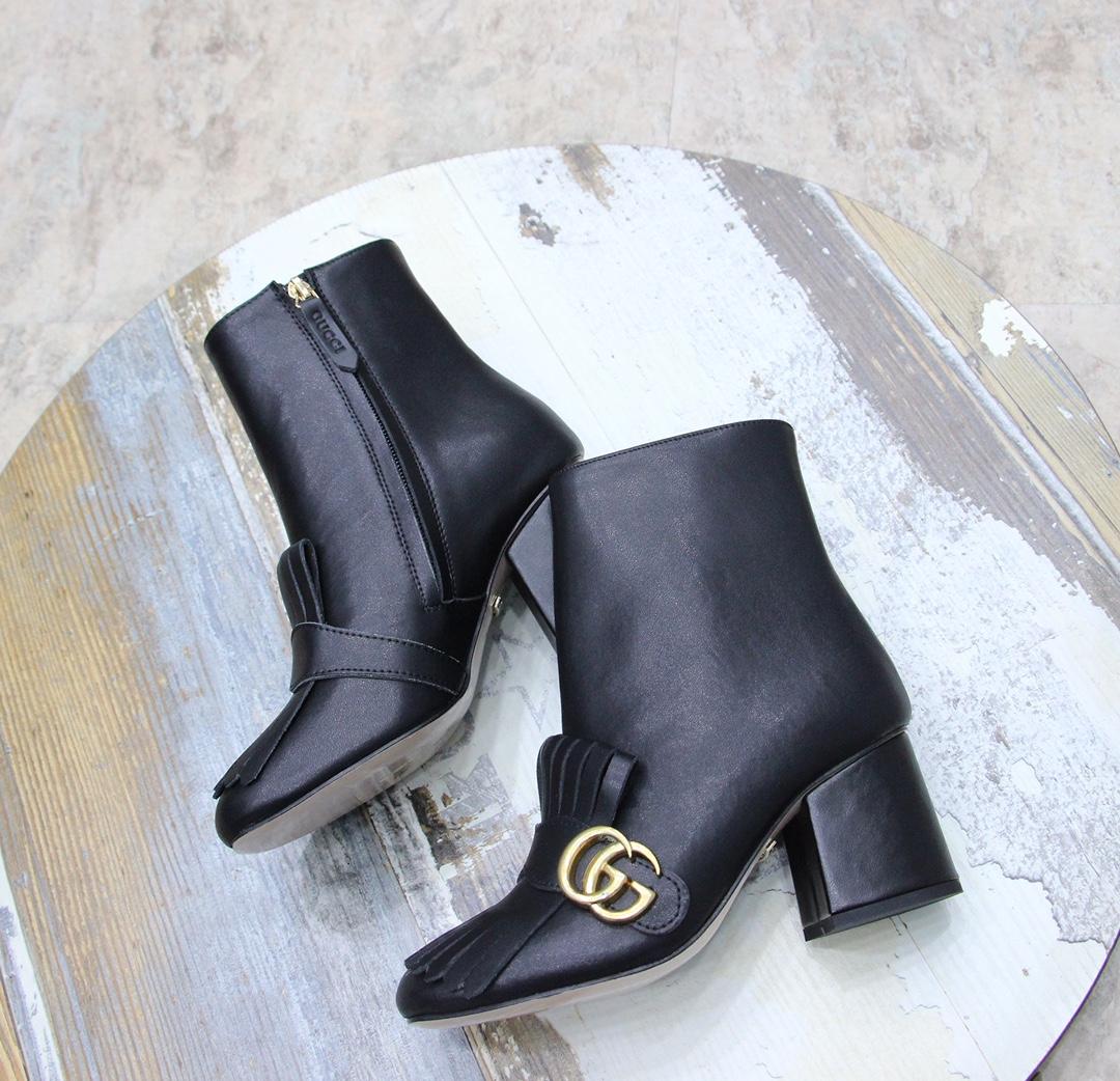 Gucci Women's Horsebit Ankle Bootie - DesignerGu