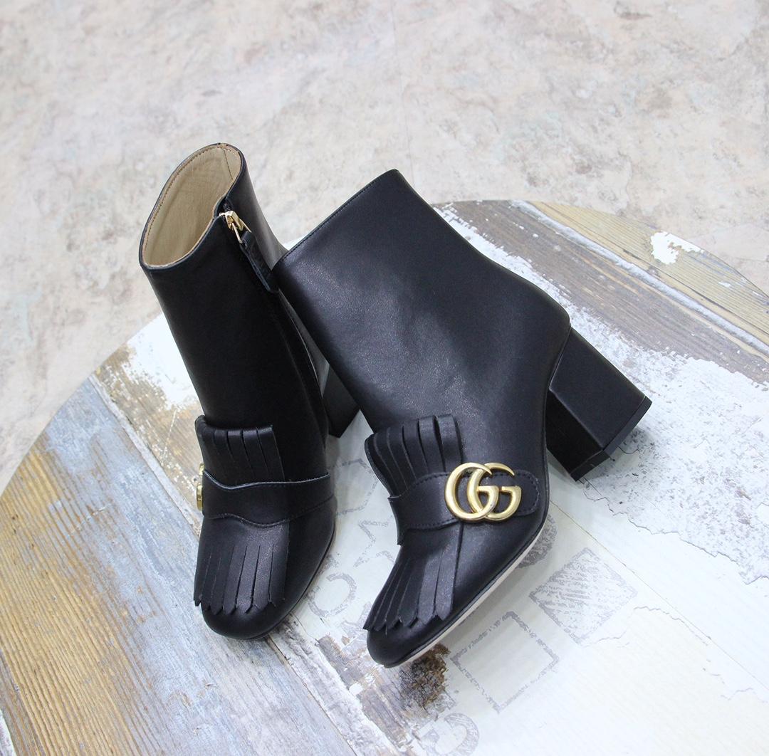 Gucci Women's Horsebit Ankle Bootie - DesignerGu