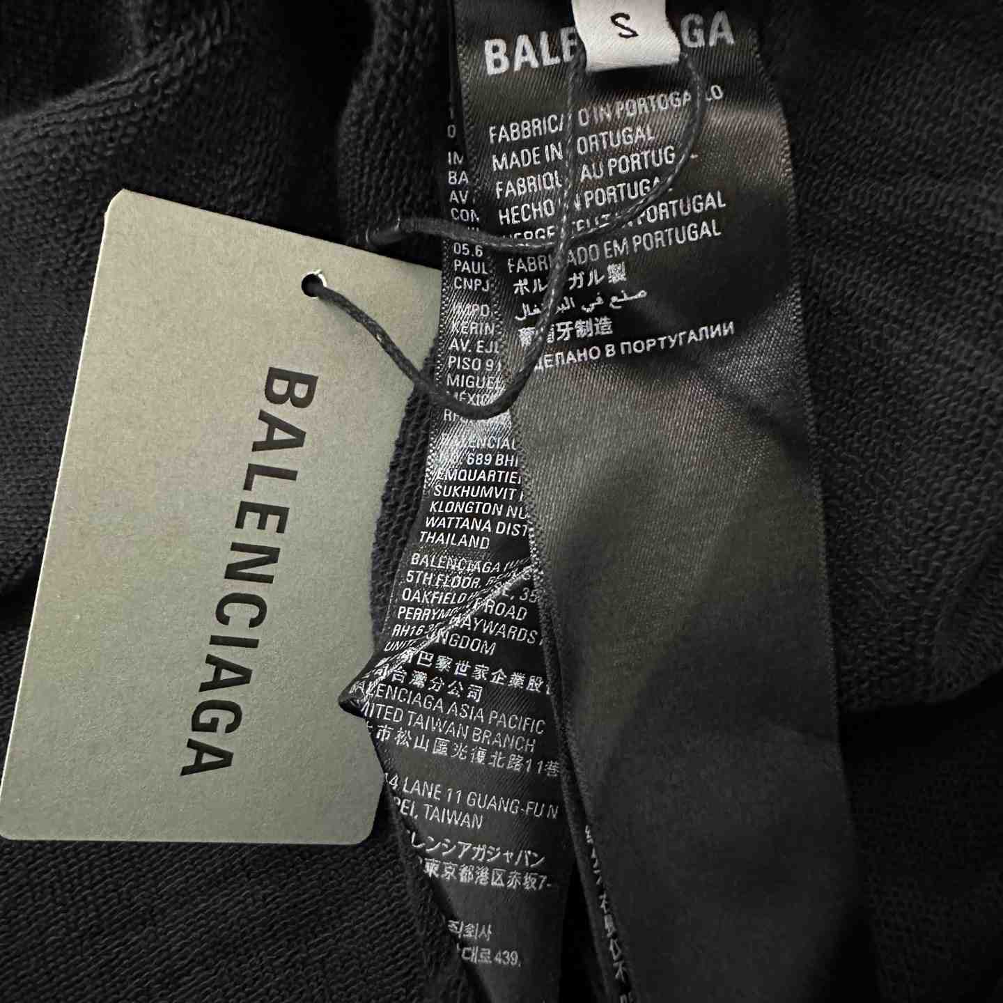 Balenciaga Tape Type Ripped Hoodie - DesignerGu