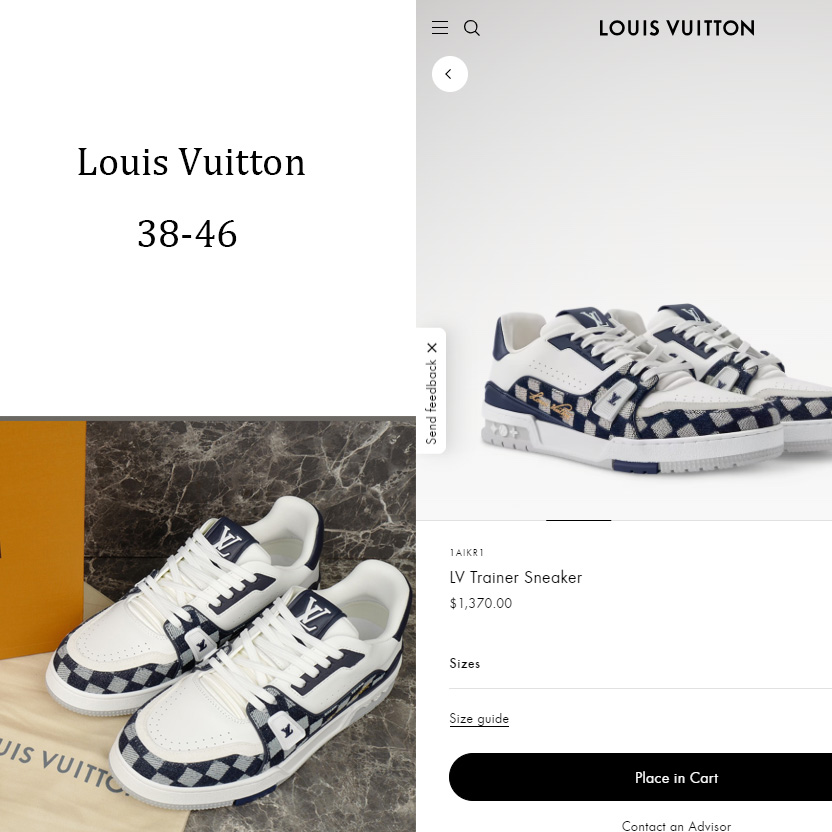 Louis Vuitton LV Trainer Sneaker   1AIKR1 - DesignerGu