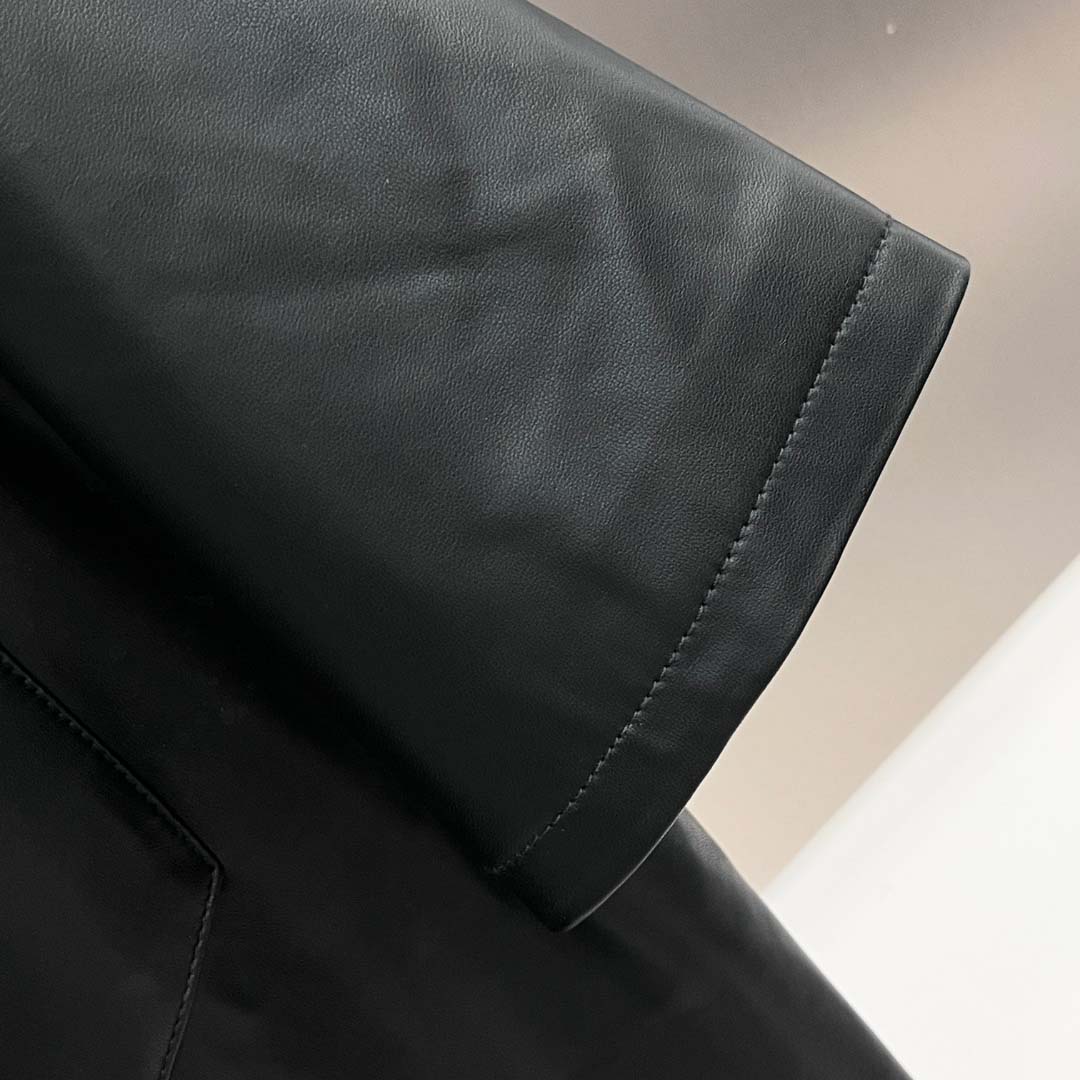 Prada Nappa Leather Shirt - DesignerGu