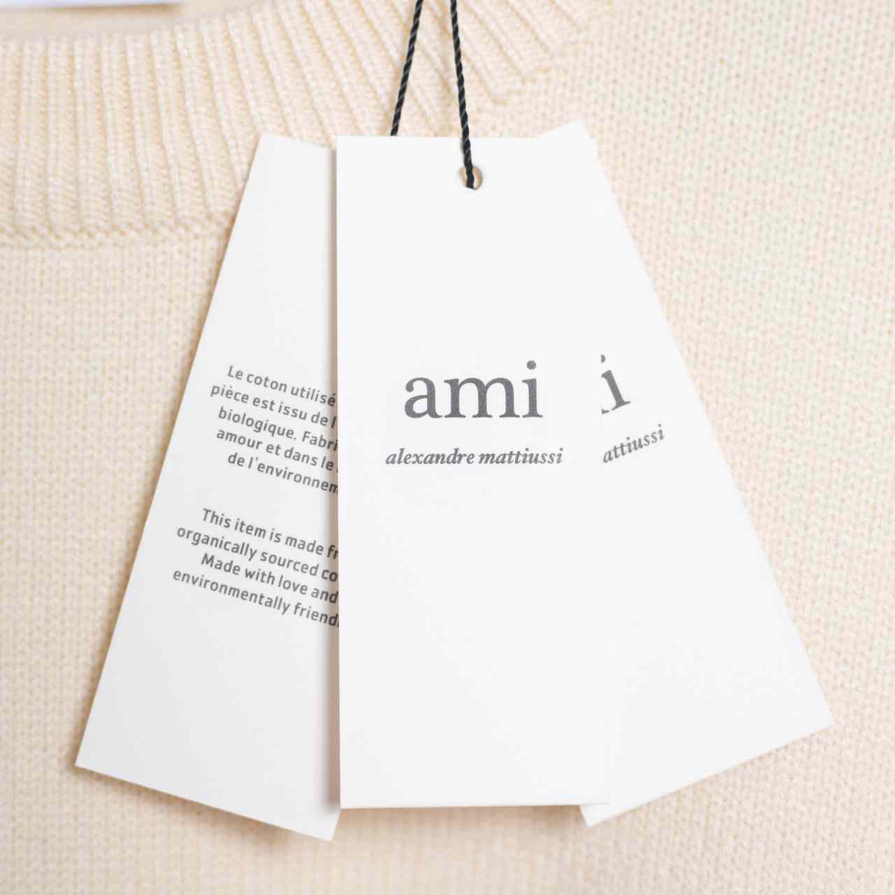 AMI Paris Ami De Coeur Patch Sweater - DesignerGu