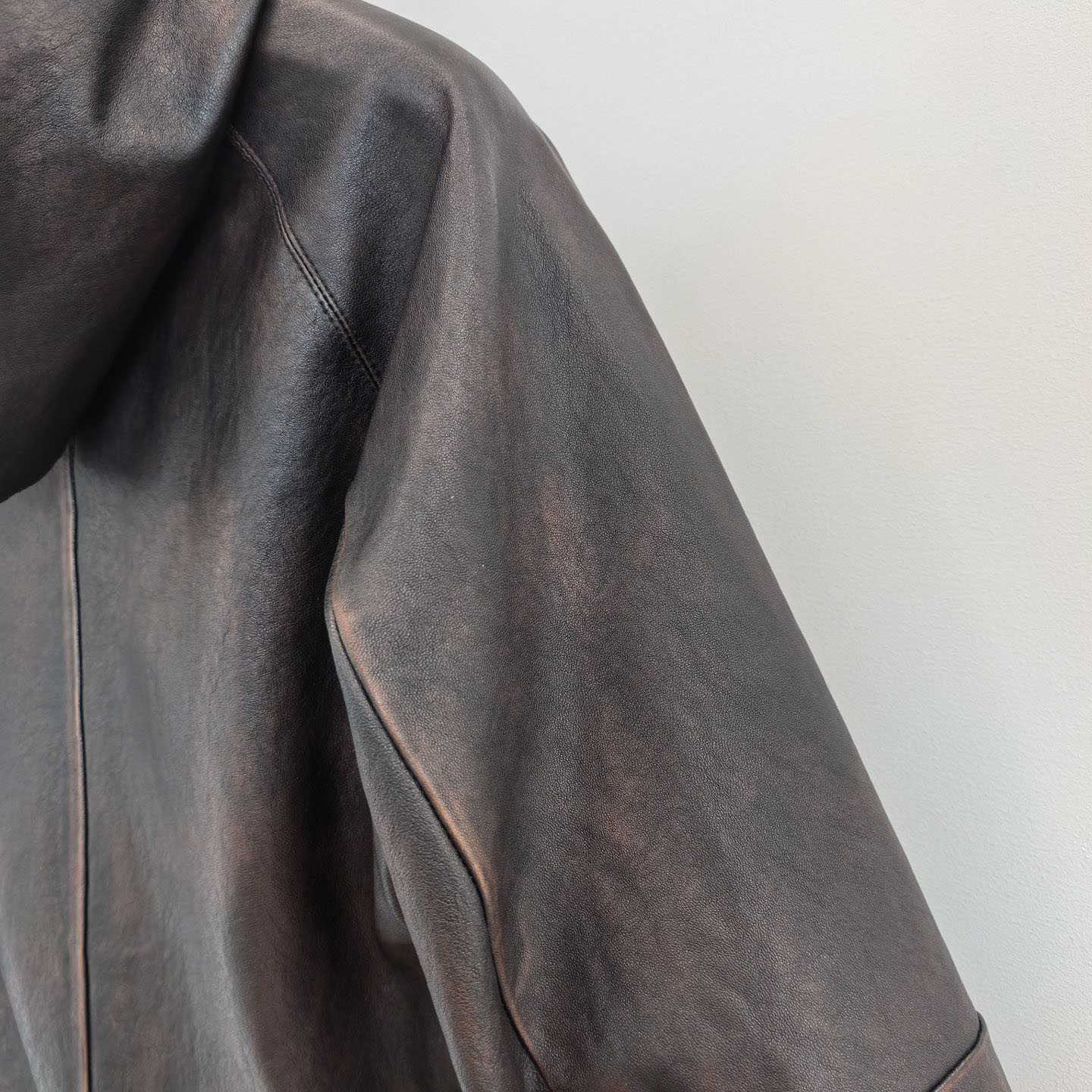 Prada Nappa Leather Hoodie Jacket - DesignerGu