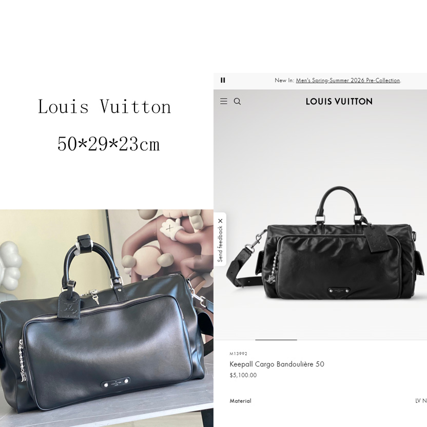 Louis Vuitton Keepall Cargo Bandoulière 50   M13992 - DesignerGu