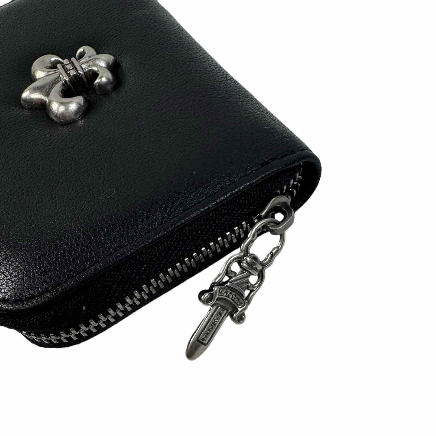 Chrome Heart Leather Cross Wallet - DesignerGu