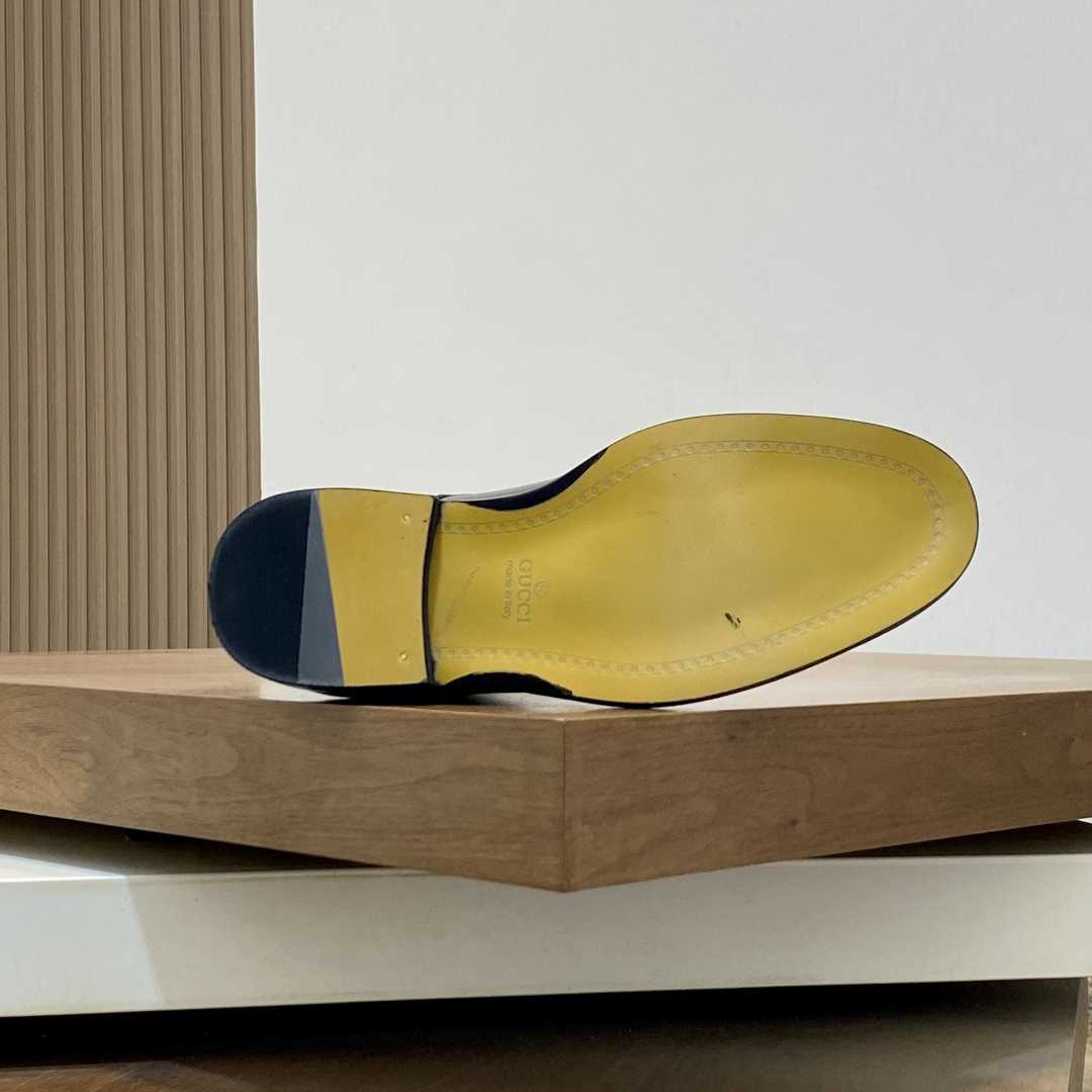 Gucci Men's Leather Lace-Up Boots - DesignerGu