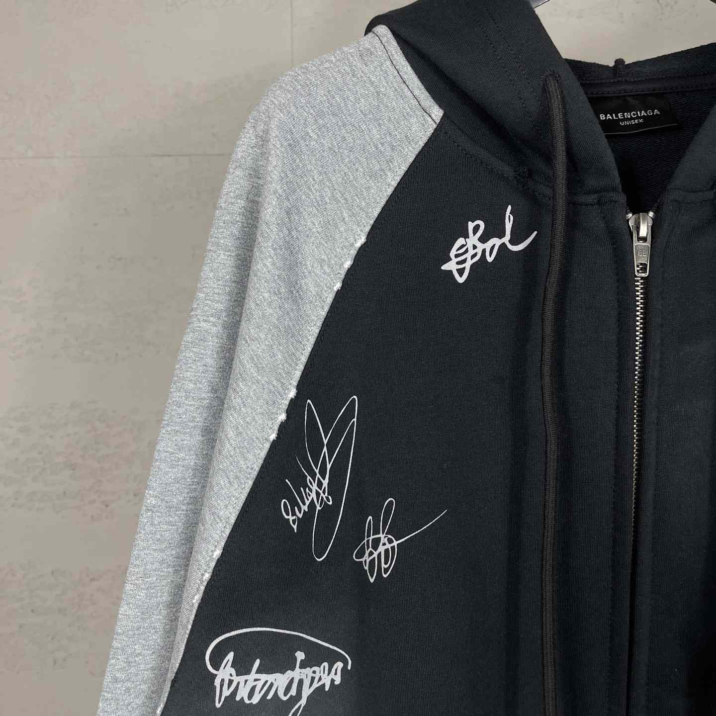 Balenciaga Banana Raglan Oversized Zip-Up Hoodie  - DesignerGu