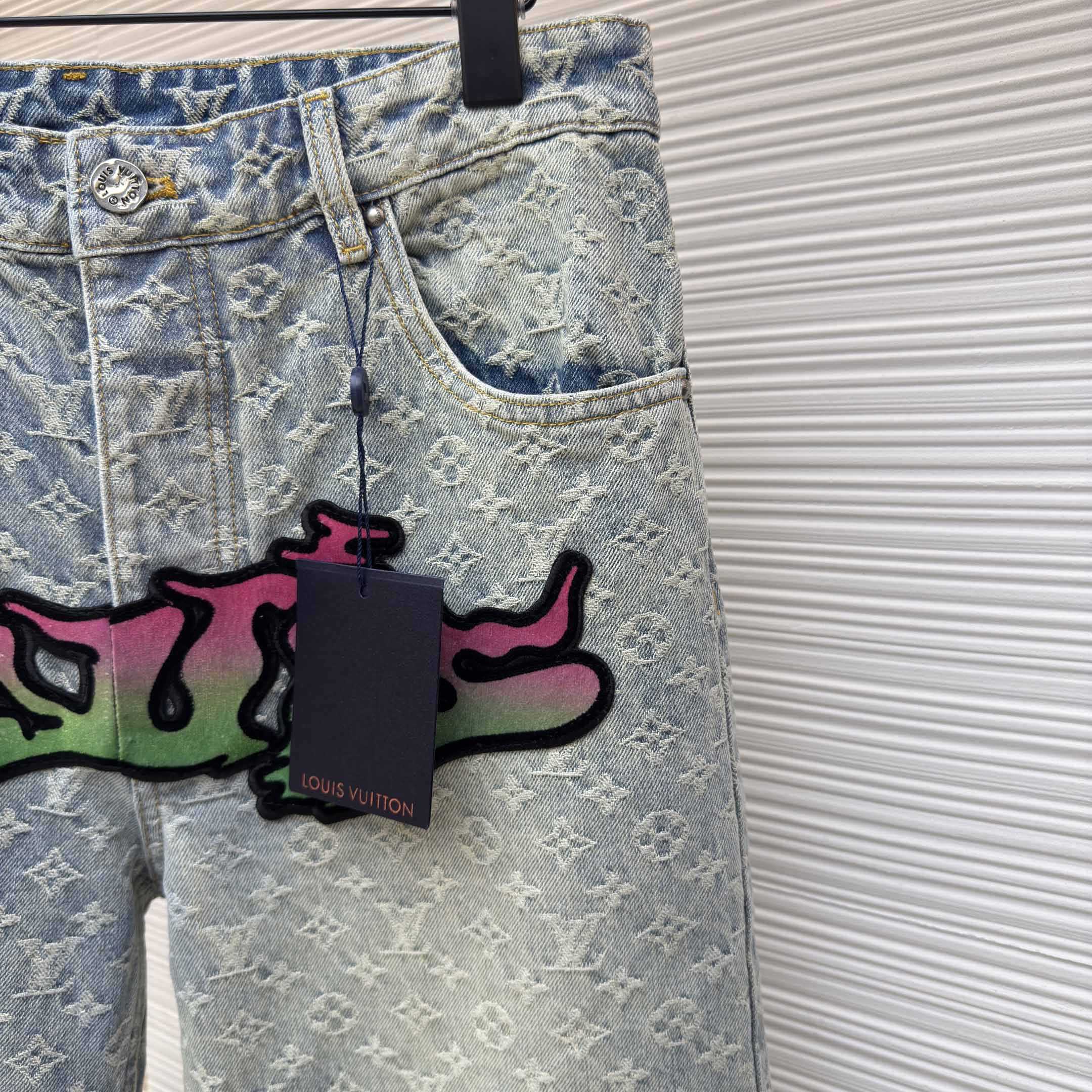 Louis Vuitton Baggy Denim Pants - DesignerGu