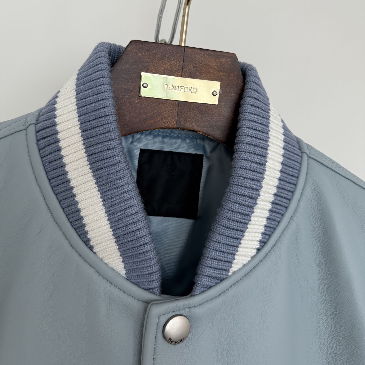 Givenchy Leather Bomber Jacket - DesignerGu