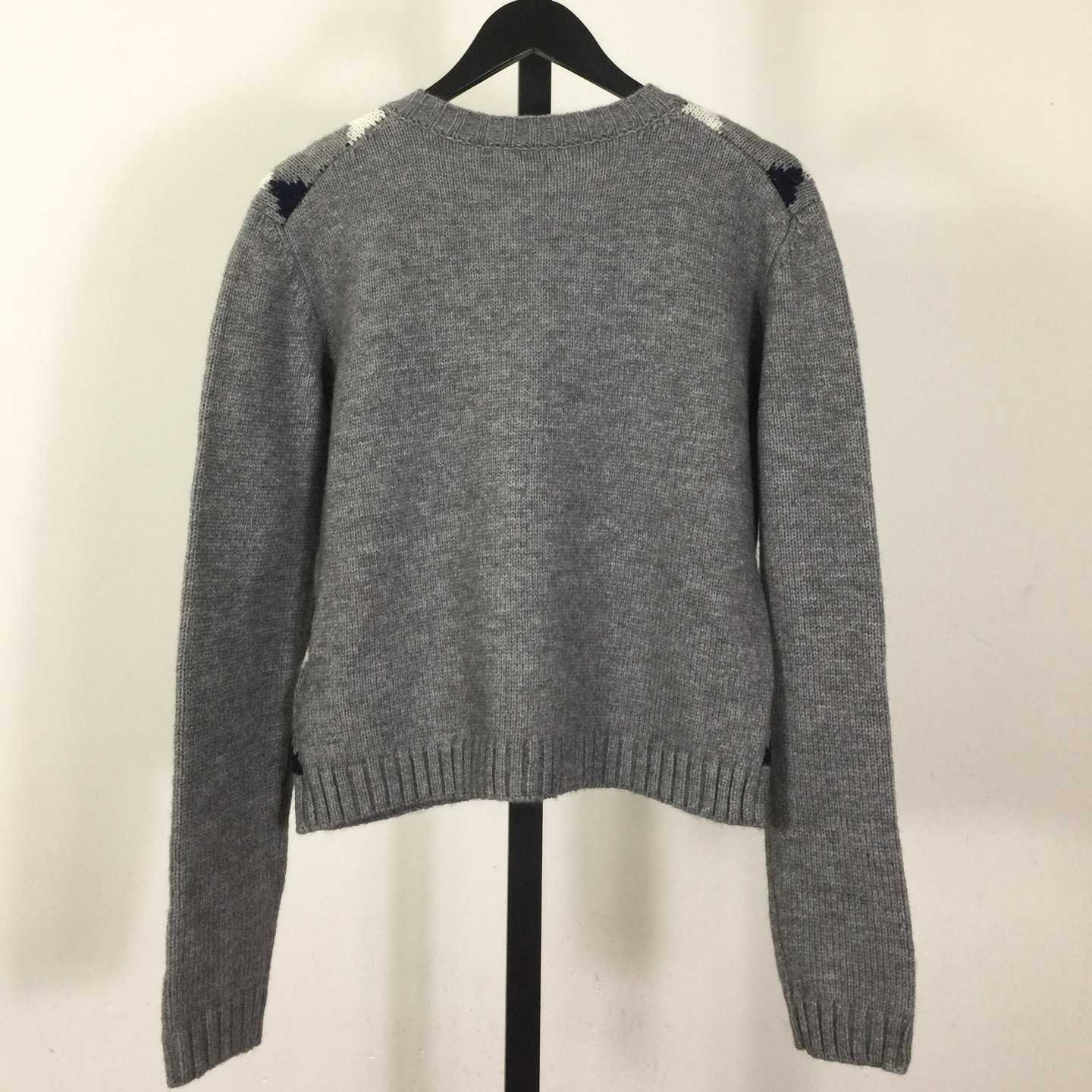 Prada Diamond-pattern Wool Cardigan - DesignerGu