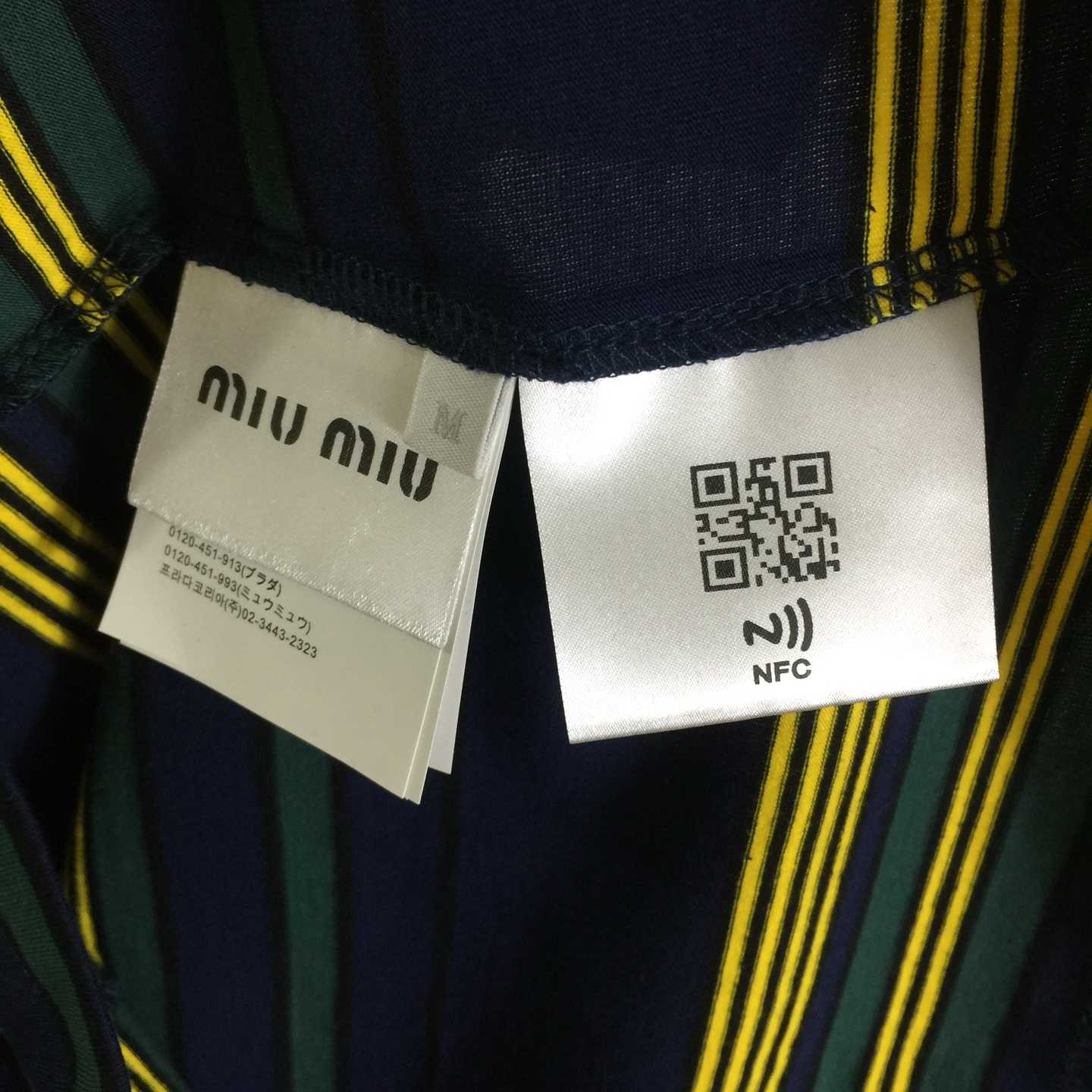 Miu Miu Striped Pocket Top - DesignerGu