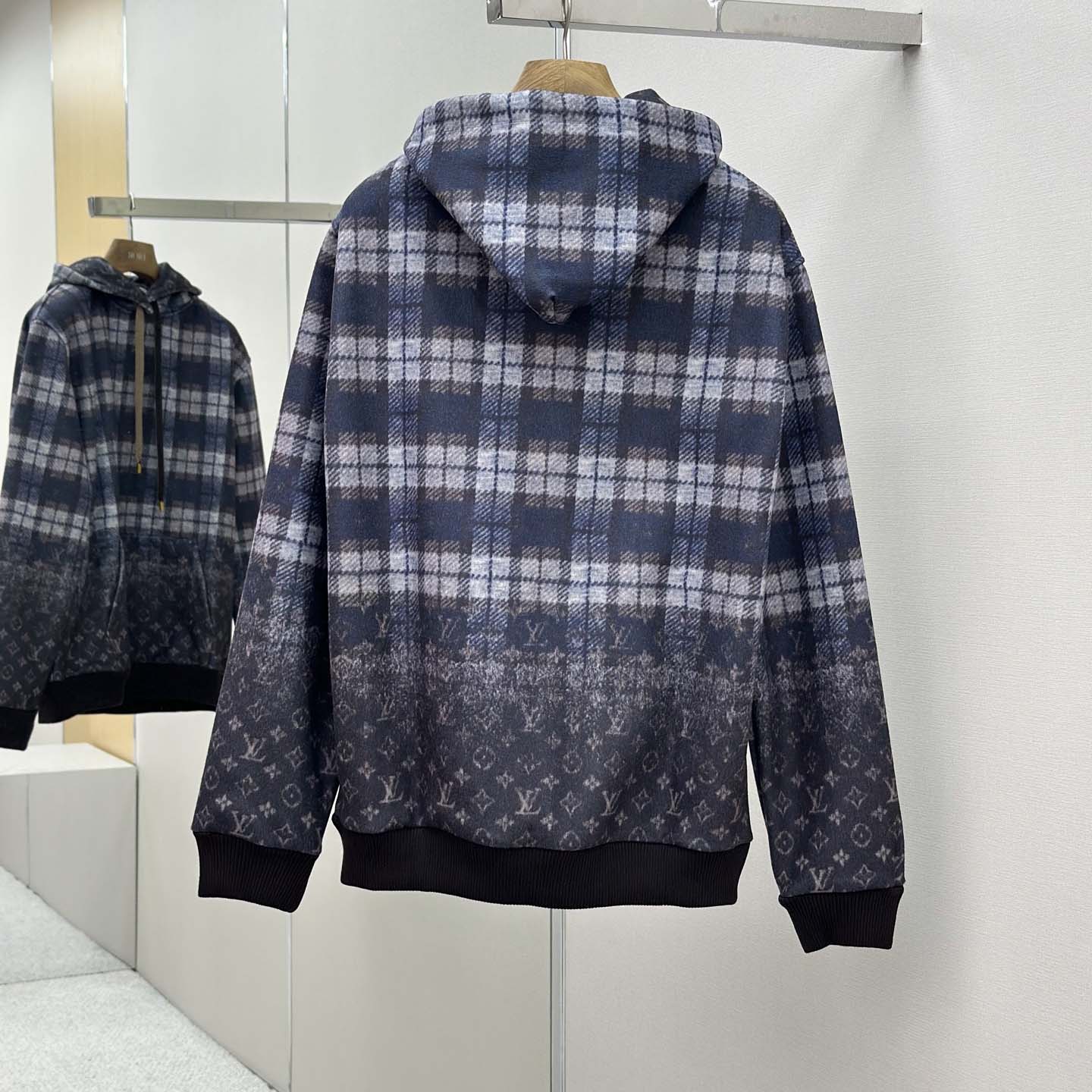 Louis Vuitton Monogram Faded Plaid Hoodie  - DesignerGu