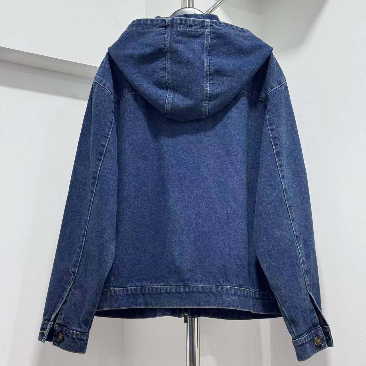 Miu Miu Denim Hoodie Jacket - DesignerGu