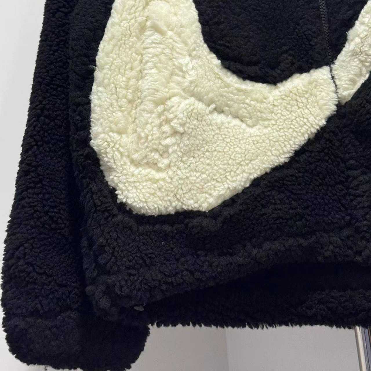 Balenciaga Embroidered-Logo Teddy Jacket - DesignerGu