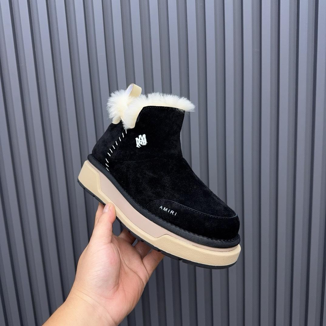 Amiri Malibu Shearling Lined Suede Boots - DesignerGu