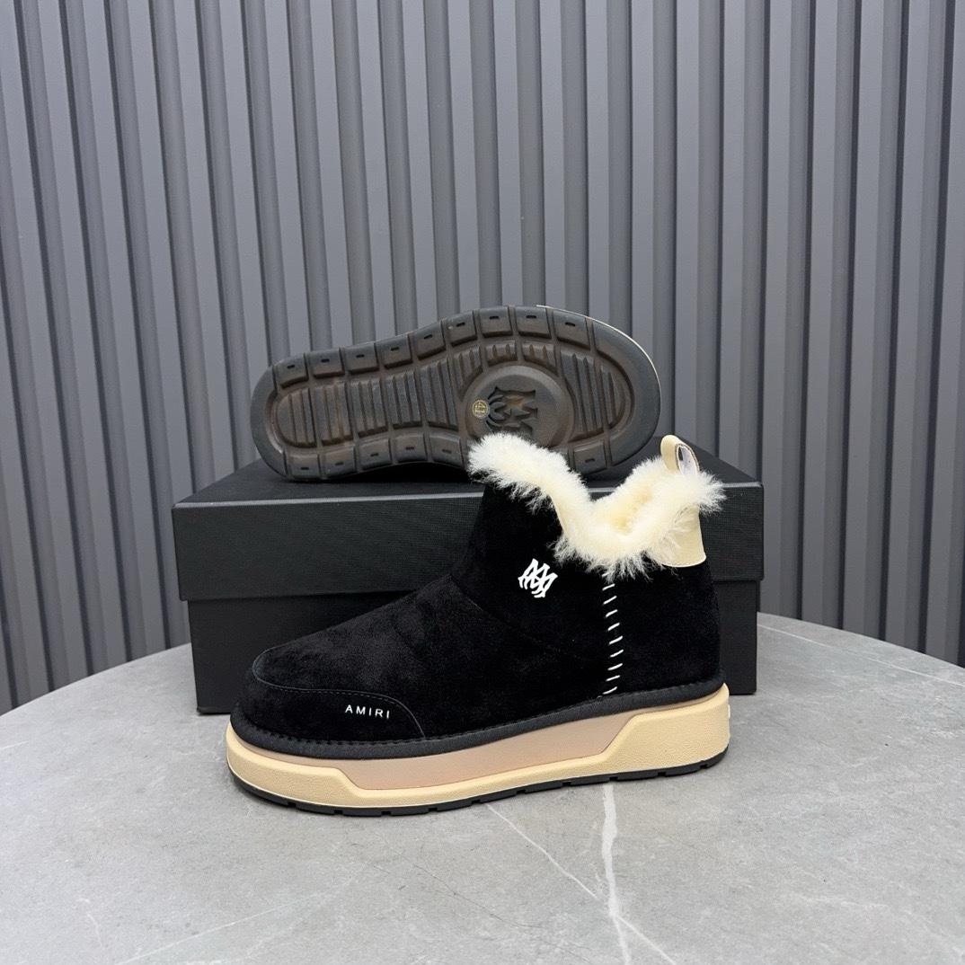 Amiri Malibu Shearling Lined Suede Boots - DesignerGu