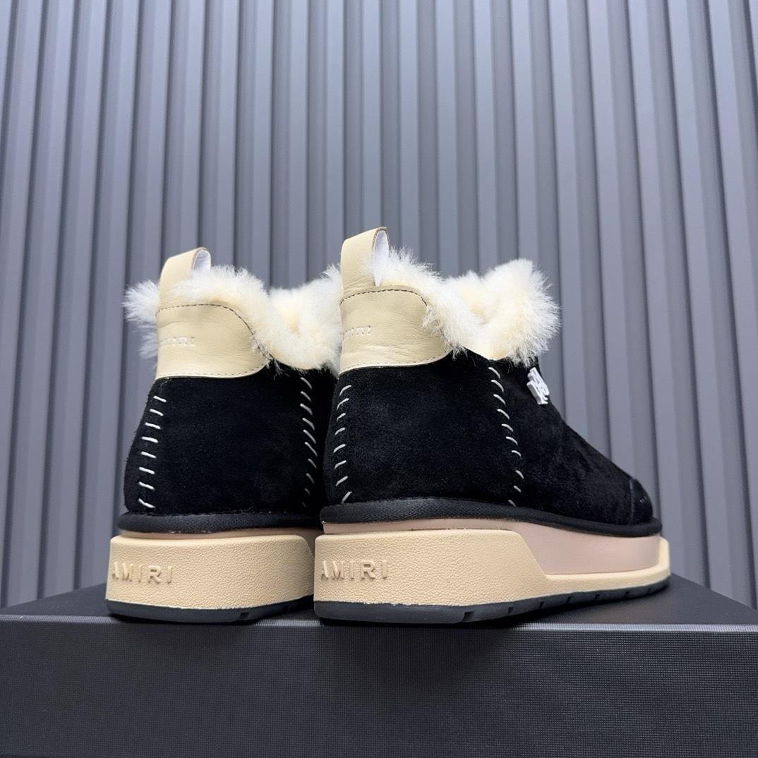 Amiri Malibu Shearling Lined Suede Boots - DesignerGu